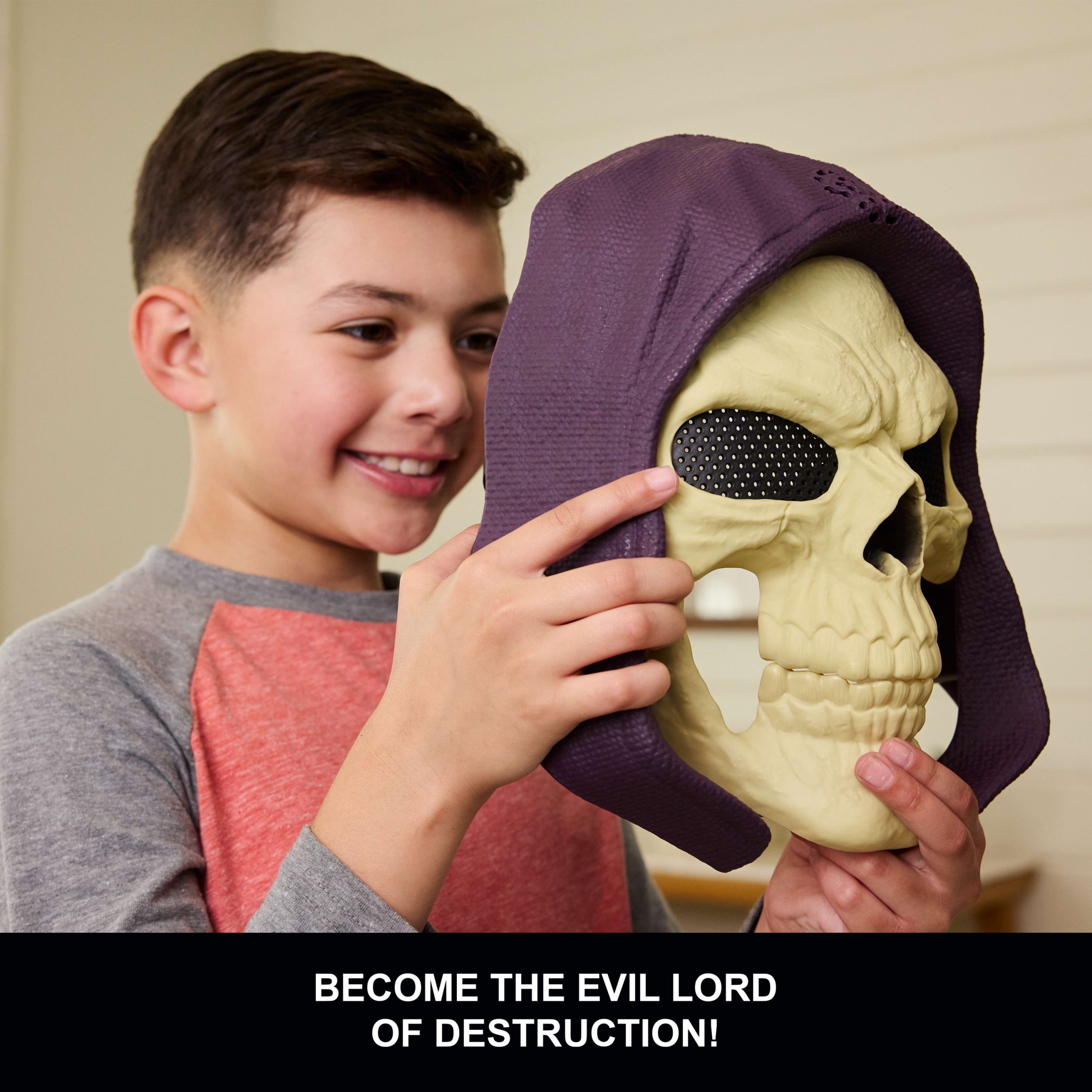 Masters Of The Universe Skeletor Mask. 2026 Movie Look. 10 Sounds Roleplay Costume Face Cover - Image 2