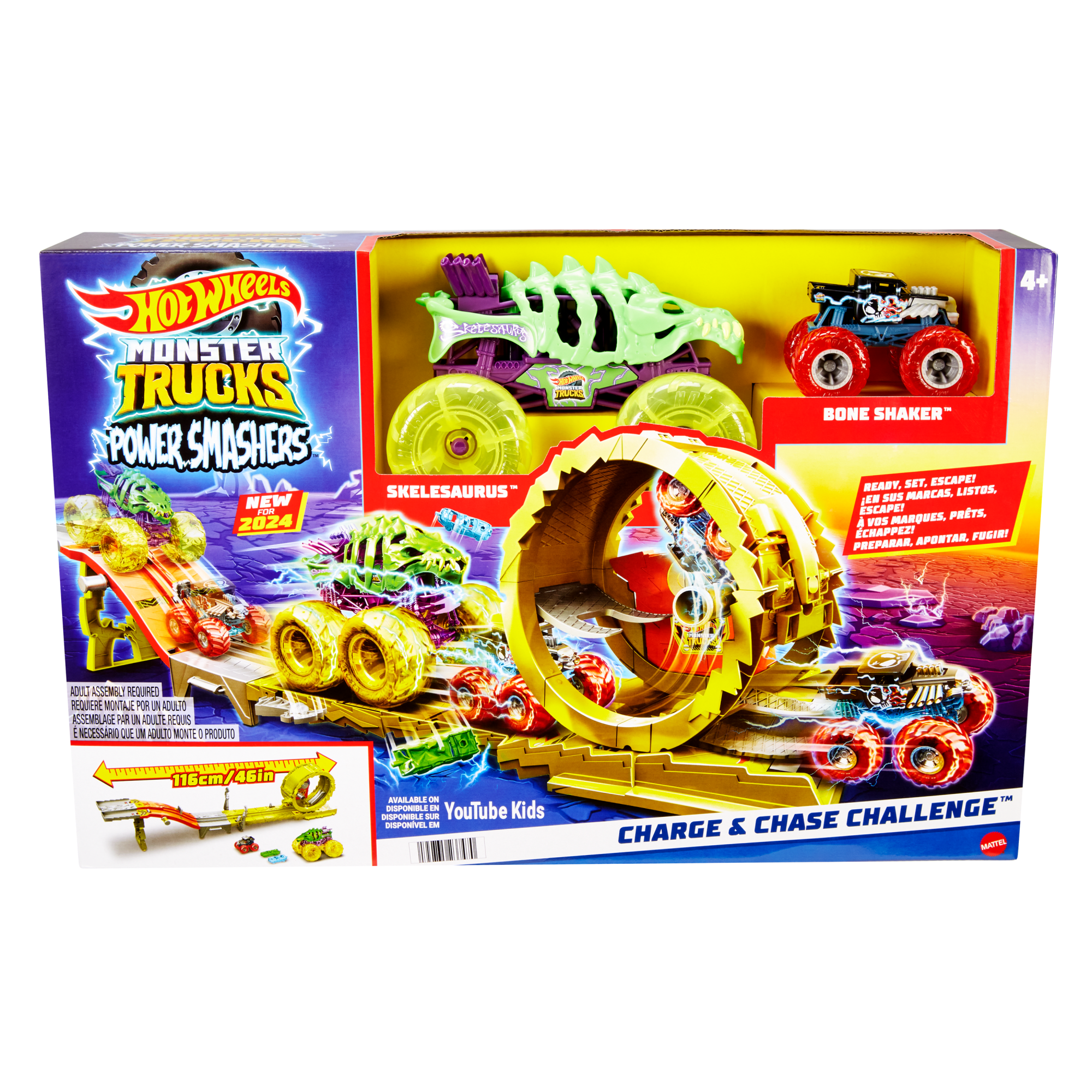 Hot Wheels Monster Trucks Pista de Juguete Arena Energía de Demolición ¡Recarga de energía y destruye! - Image 6