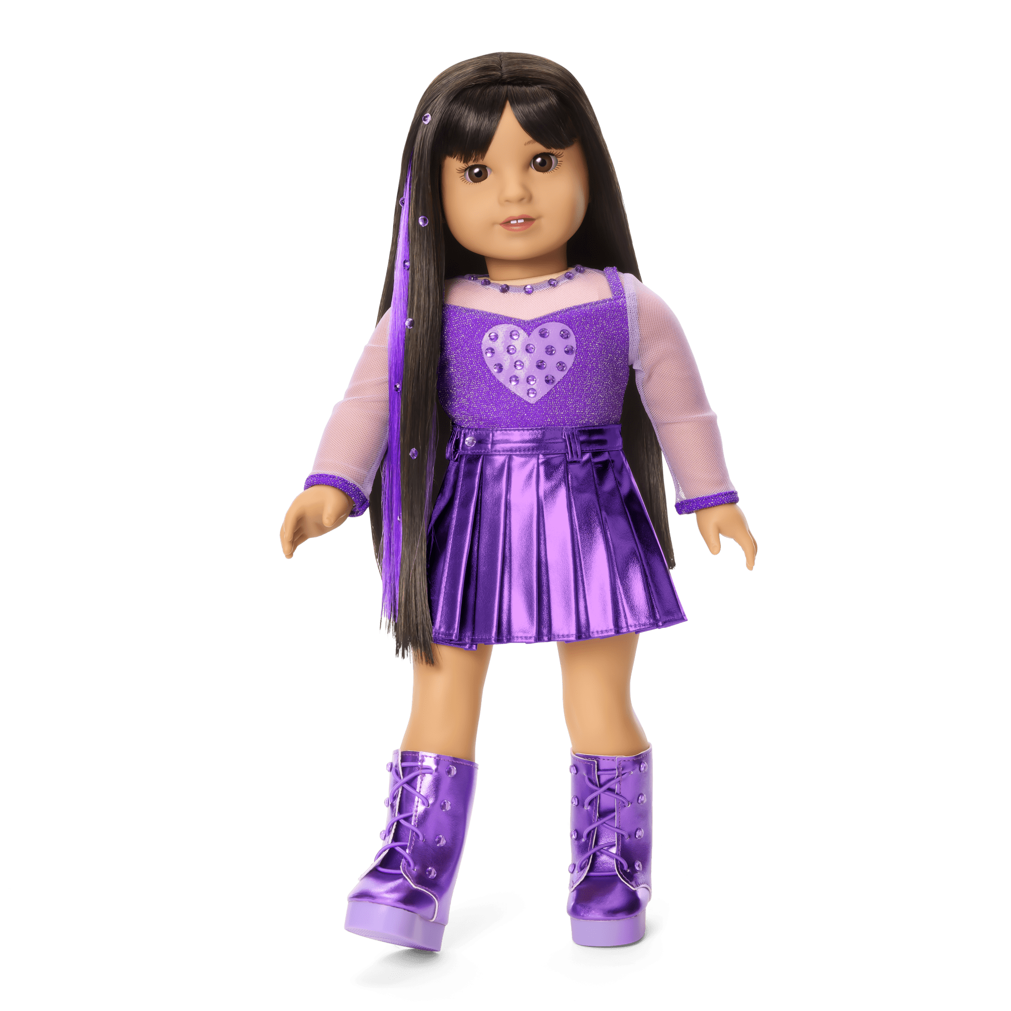 February Amethyst Bliss Outfit for 18-inch Dolls - Image 2