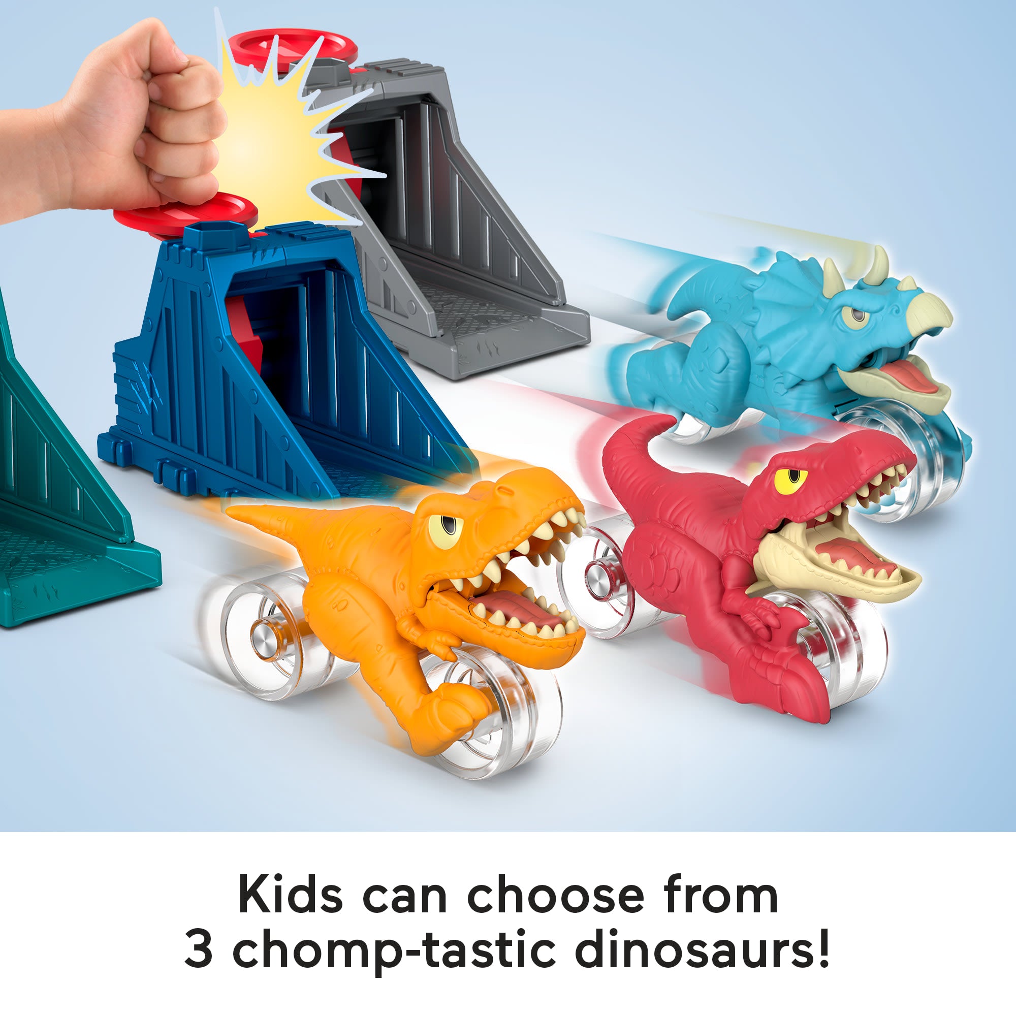Imaginext Jurassic World Launcher Set With Chomping Toy Raptor & 2 Accessories - Image 5