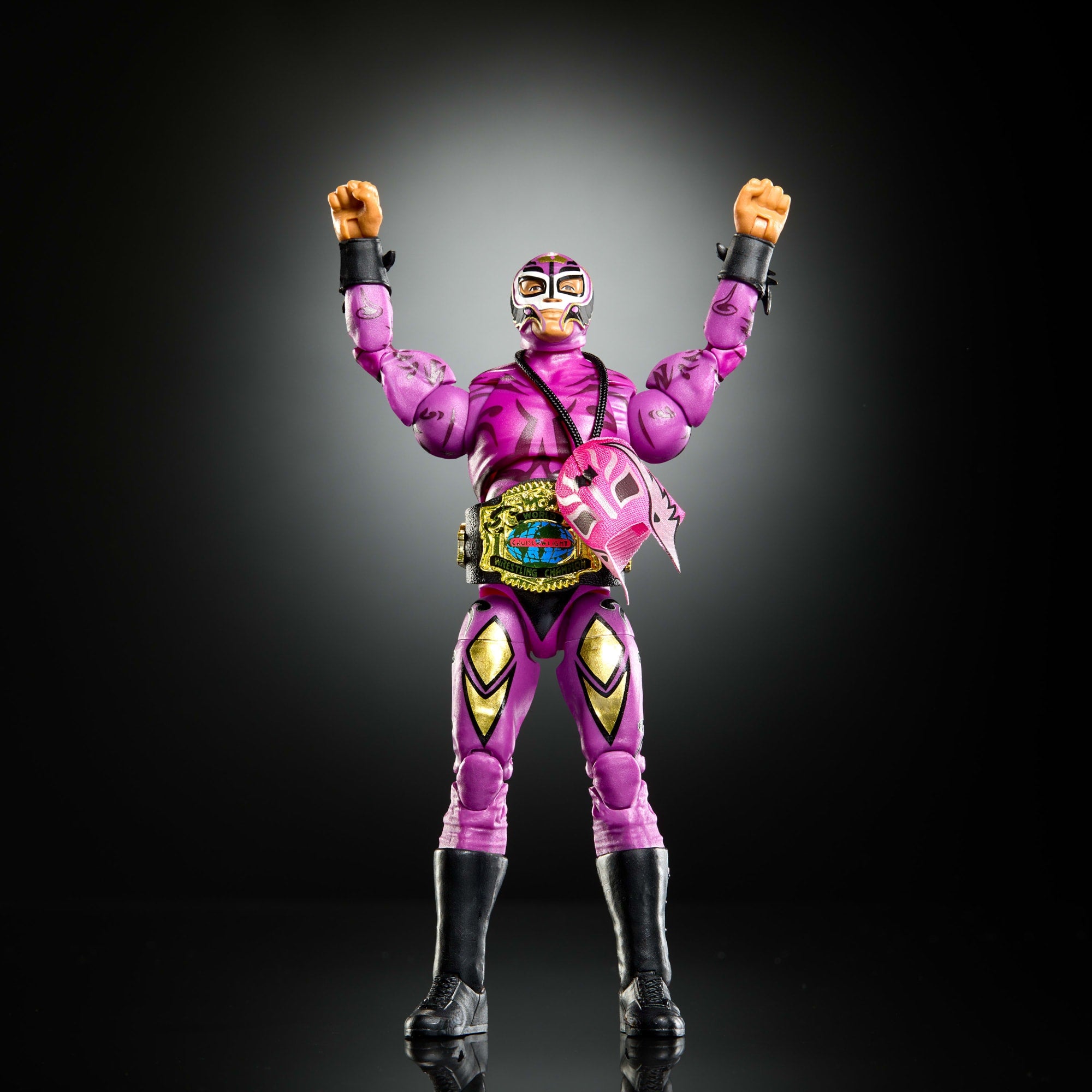 WWE Legends Ultimate Edition Rey Mysterio Action Figure & Accessories Set. 6-Inch Collectible - Image 6