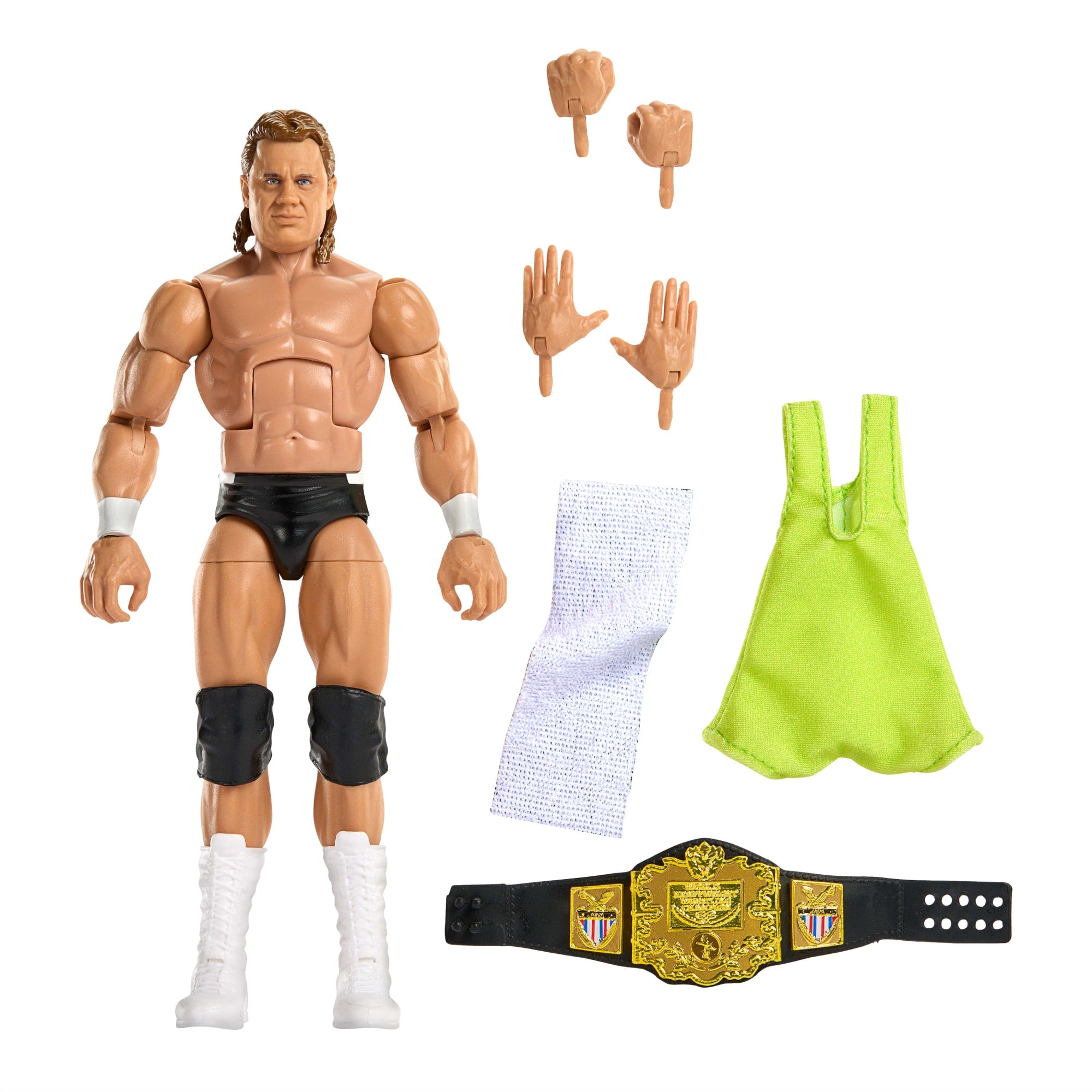WWE Elite Legends Curt Hennig Action Figure & Accessories. Series 29 6-Inch Collectible Set