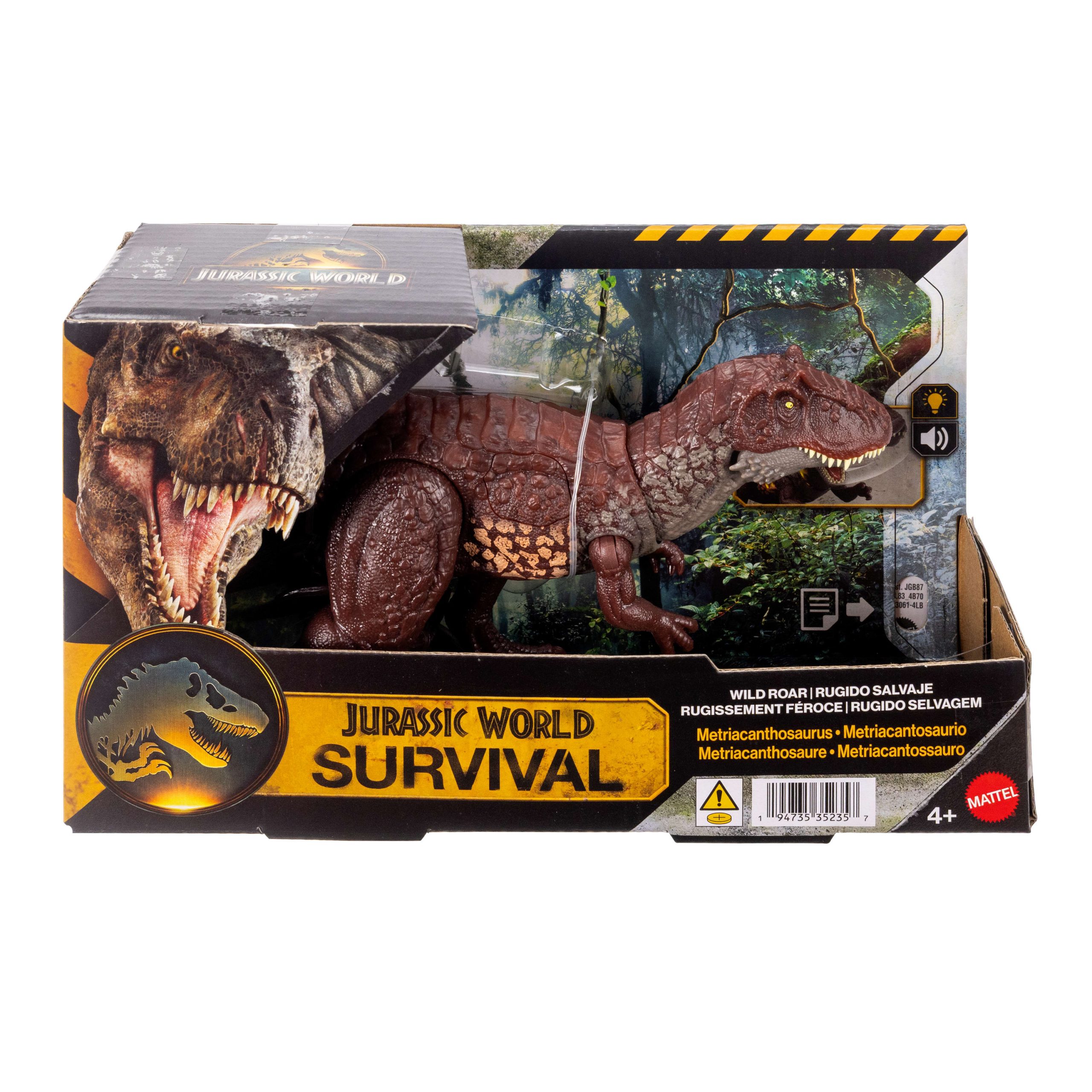 Jurassic World Wild Roar Metriacanthosaurus Dinosaur Action Figure Toy. Sounds & Attack & Lights - Image 6