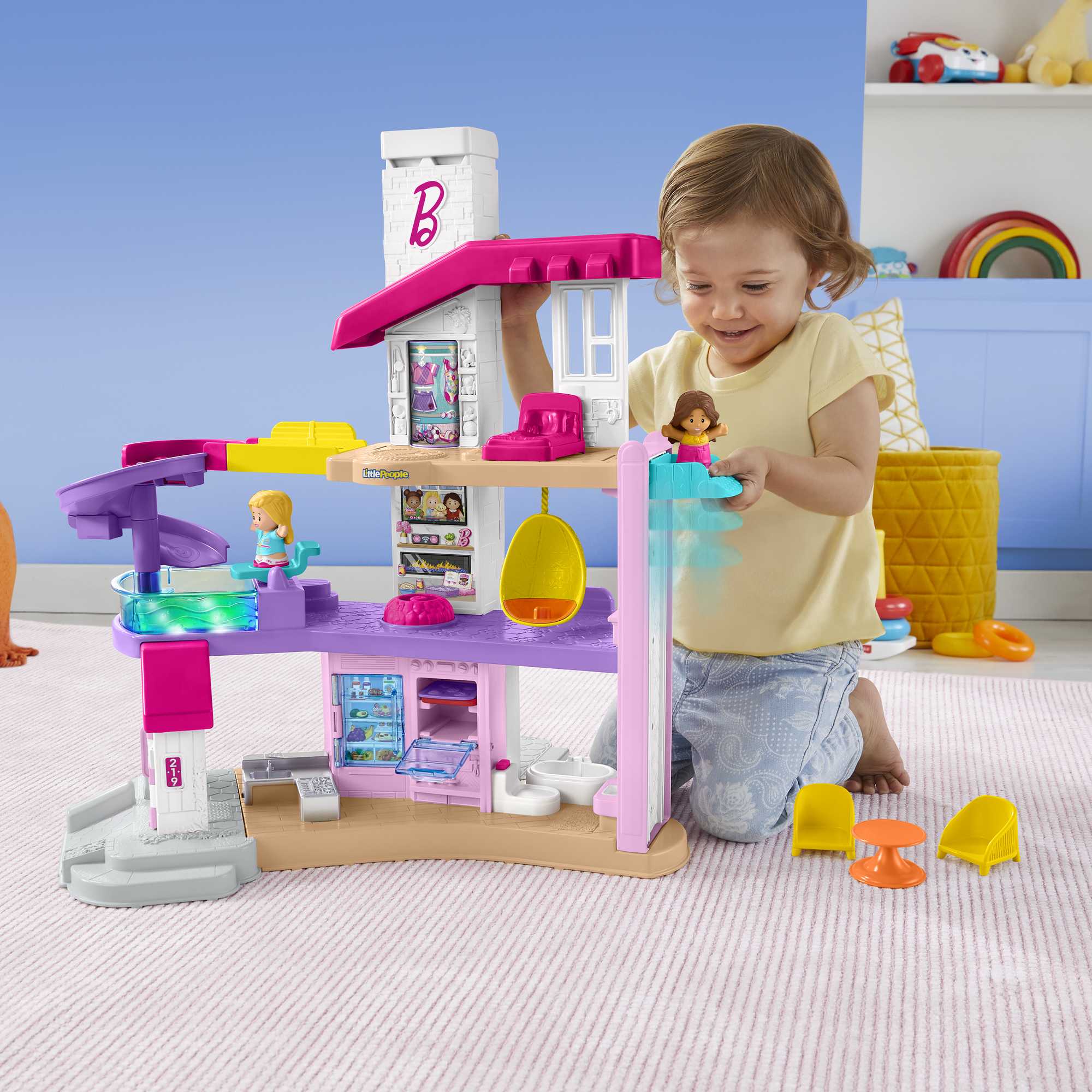 Little People Petite Maison de Rêve Barbie Version Anglaise et Française - Image 2