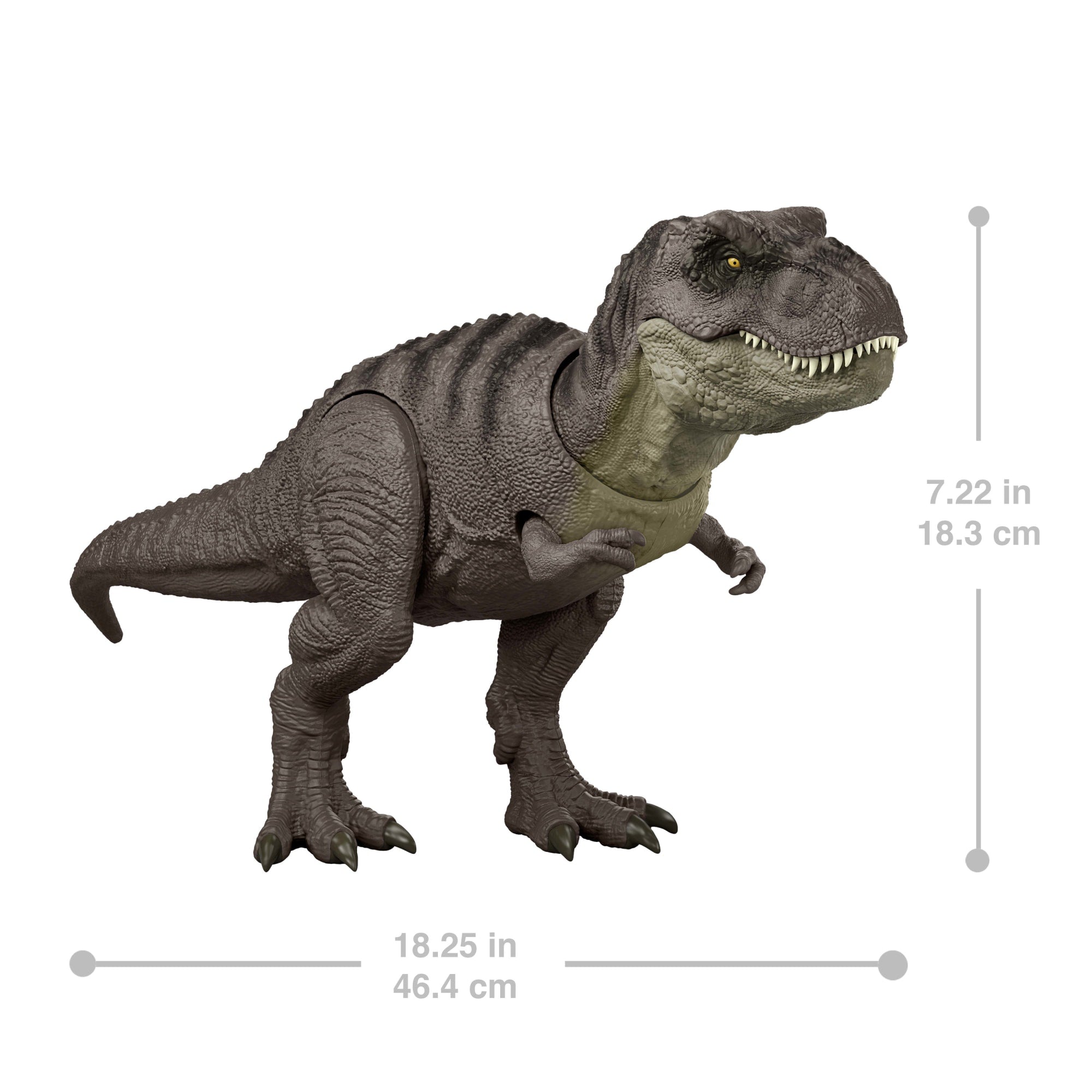 Jurassic World Rebirth Tyrannosaurus Rex Action Figure. Dinosaur Toy. T-Rex Chomp Attack - Image 5