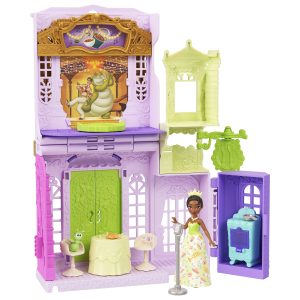 Disney Princess Tiana's Palace Restaurant Small Doll Playset With Friend. Furniture & Accessories