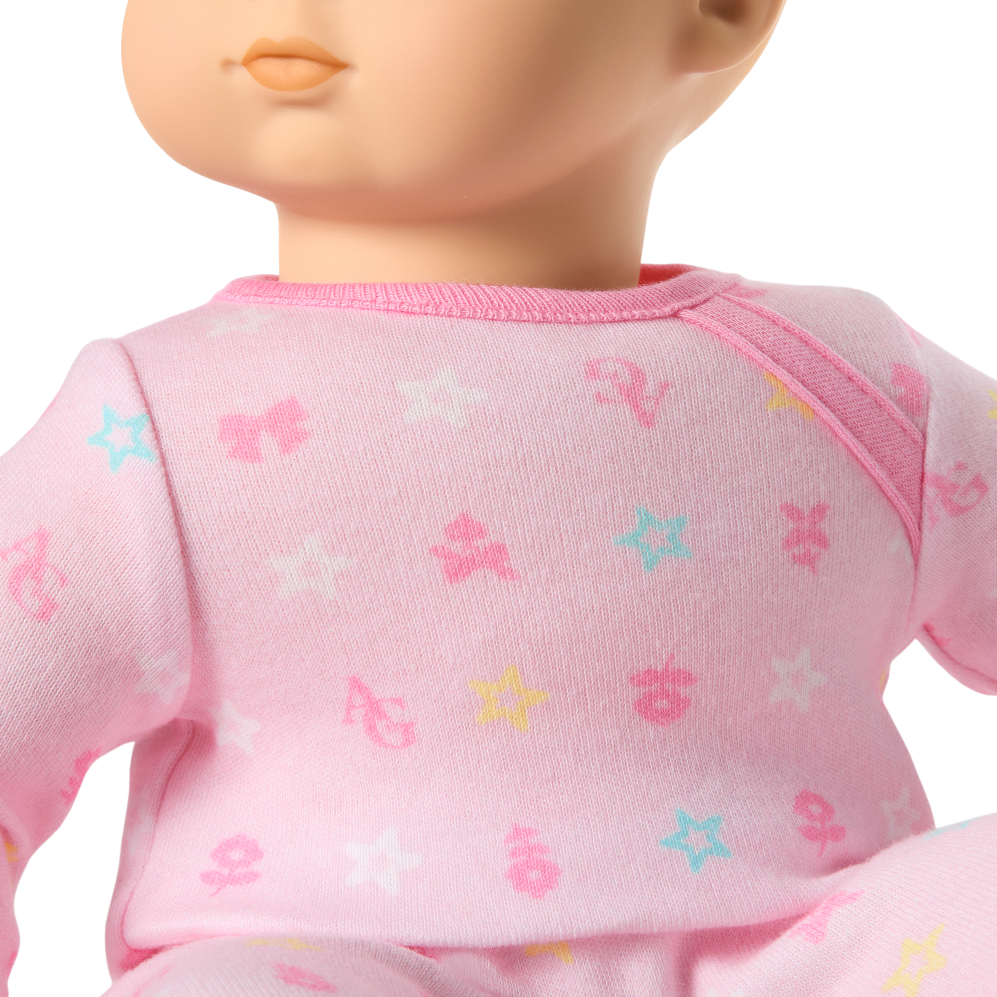 Bitty Baby® Doll #6 with red hair in Pastel Pink - Image 5