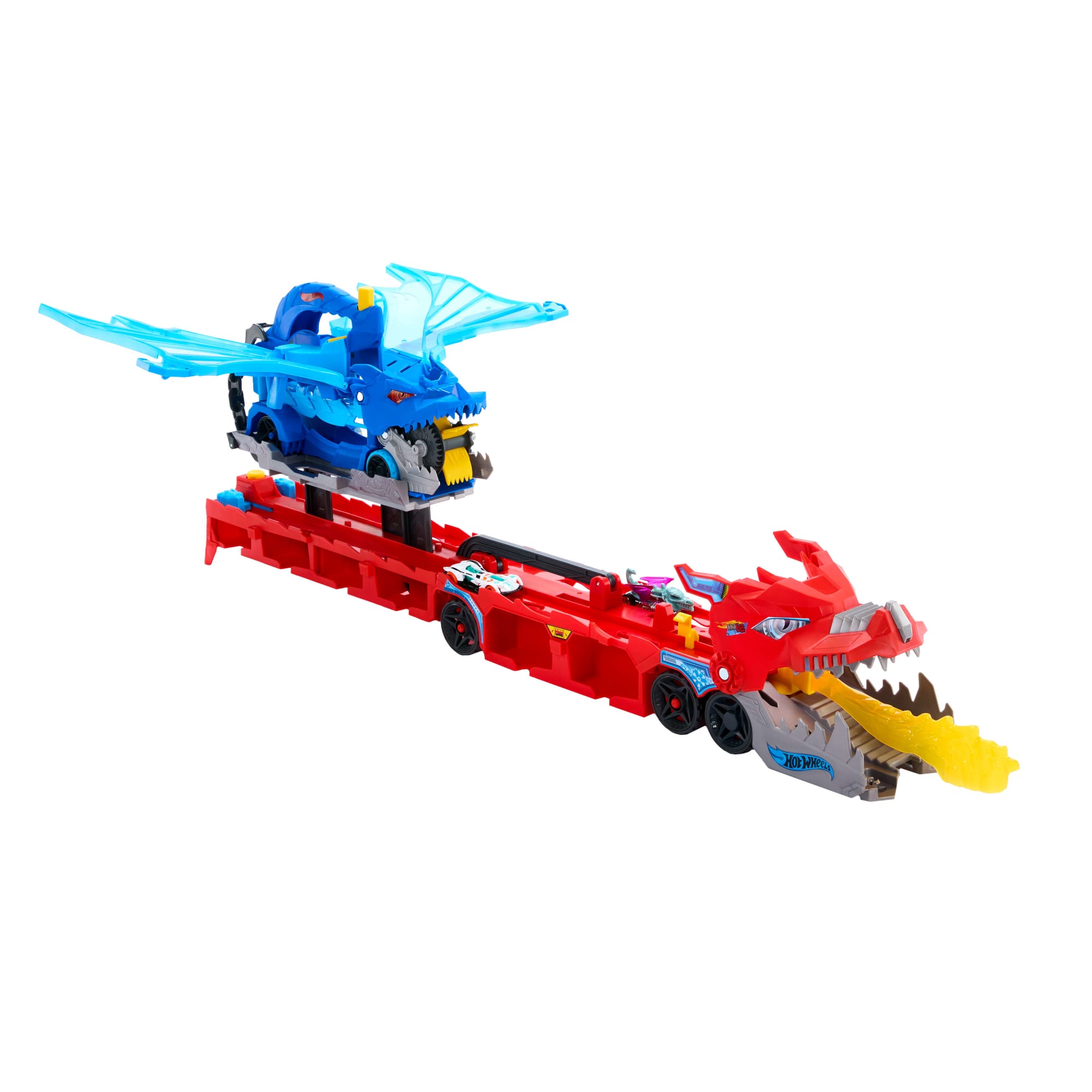 Hot Wheels City Hot Wheels Ultimate Dual Dragon Transporter & 2 1:64 Scale Toy Cars - Image 5