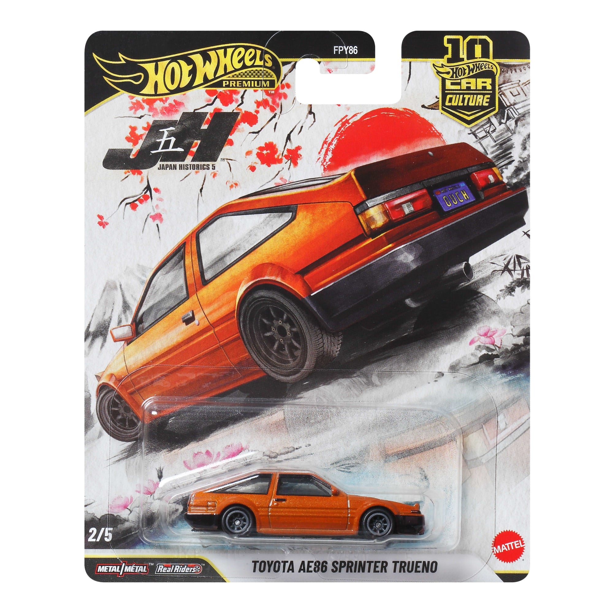 Hot Wheels Car Culture Premium 1:64 Scale Die-Cast Toy Toyota Ae86 Sprinter Trueno