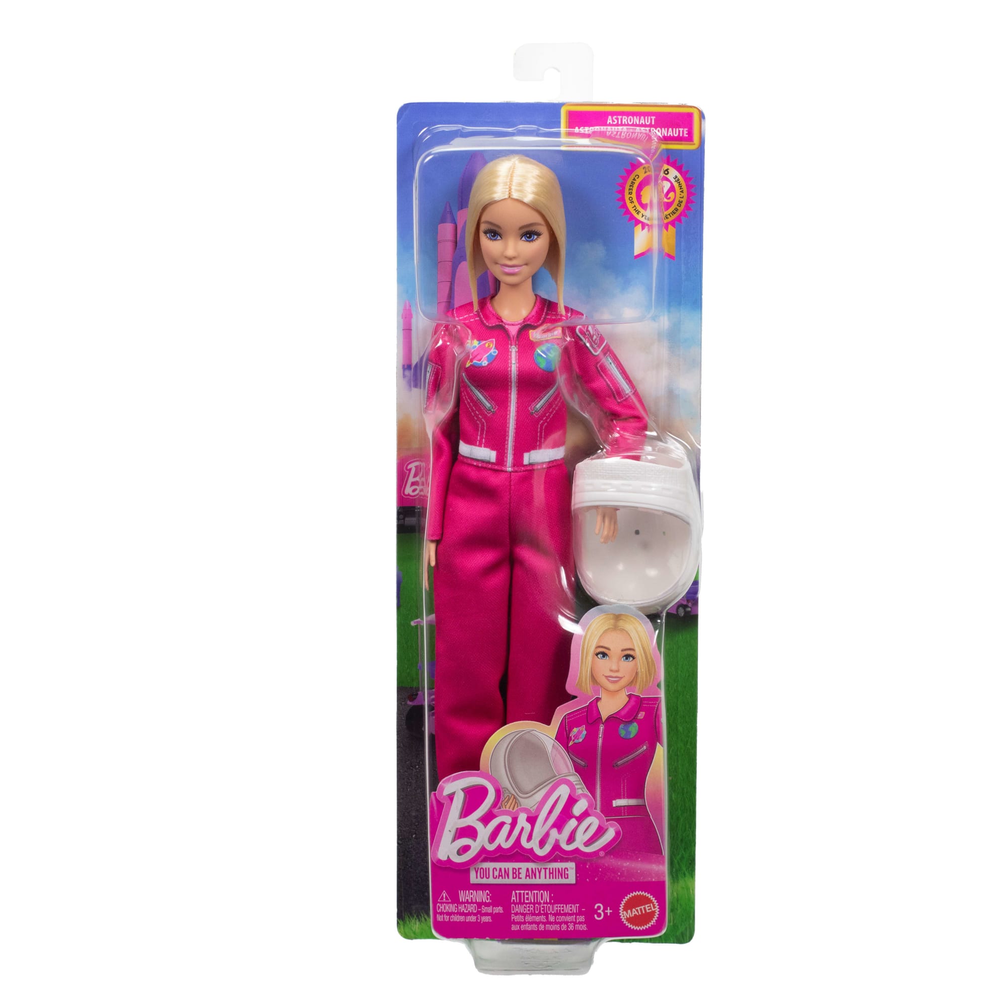 Barbie Careers Astronaut Doll & Accessory. Fashion Doll Wearing Removable Spacesuit With Helmet - Image 6