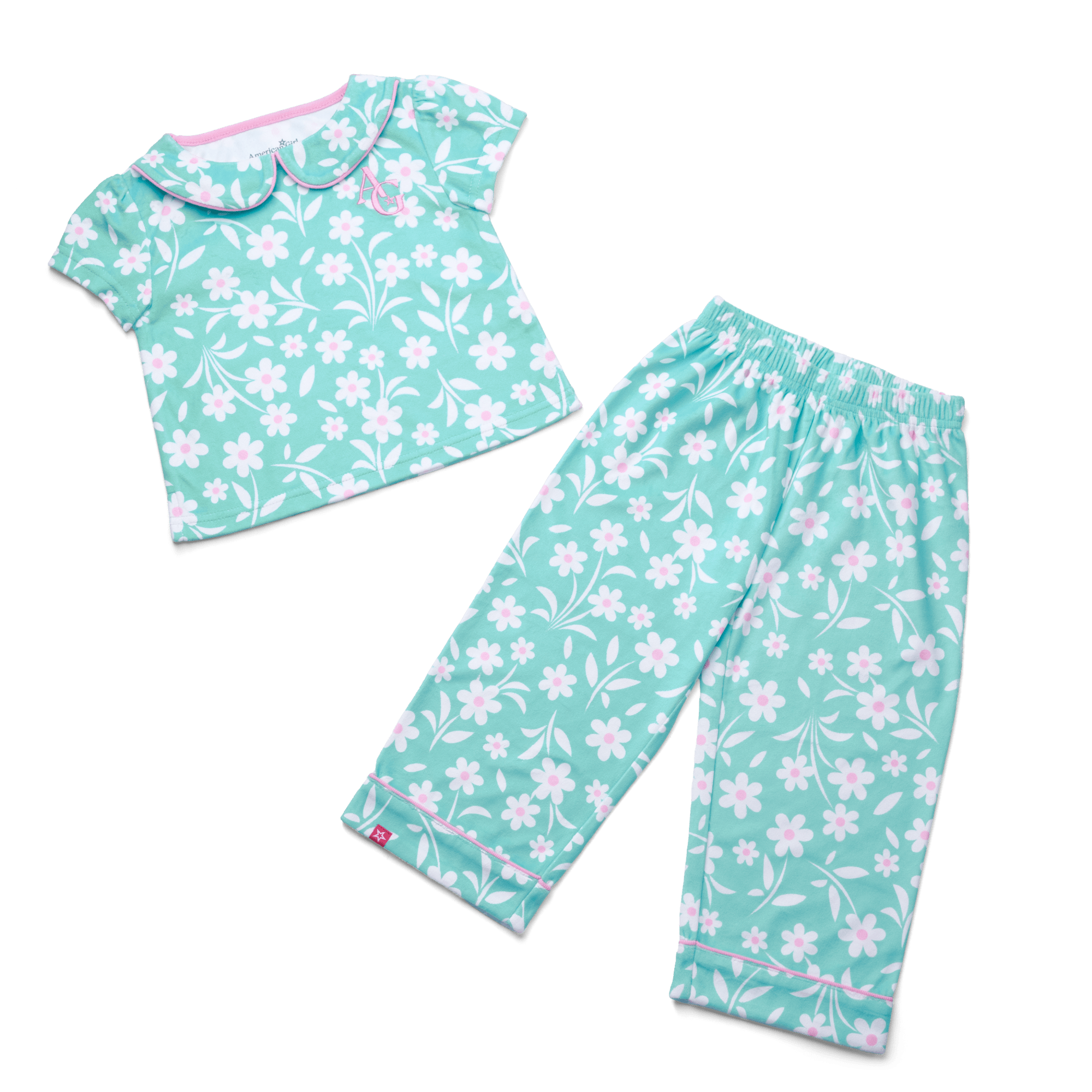 Flower Fun PJs for Little Girls & Bitty Baby® Dolls - Image 9