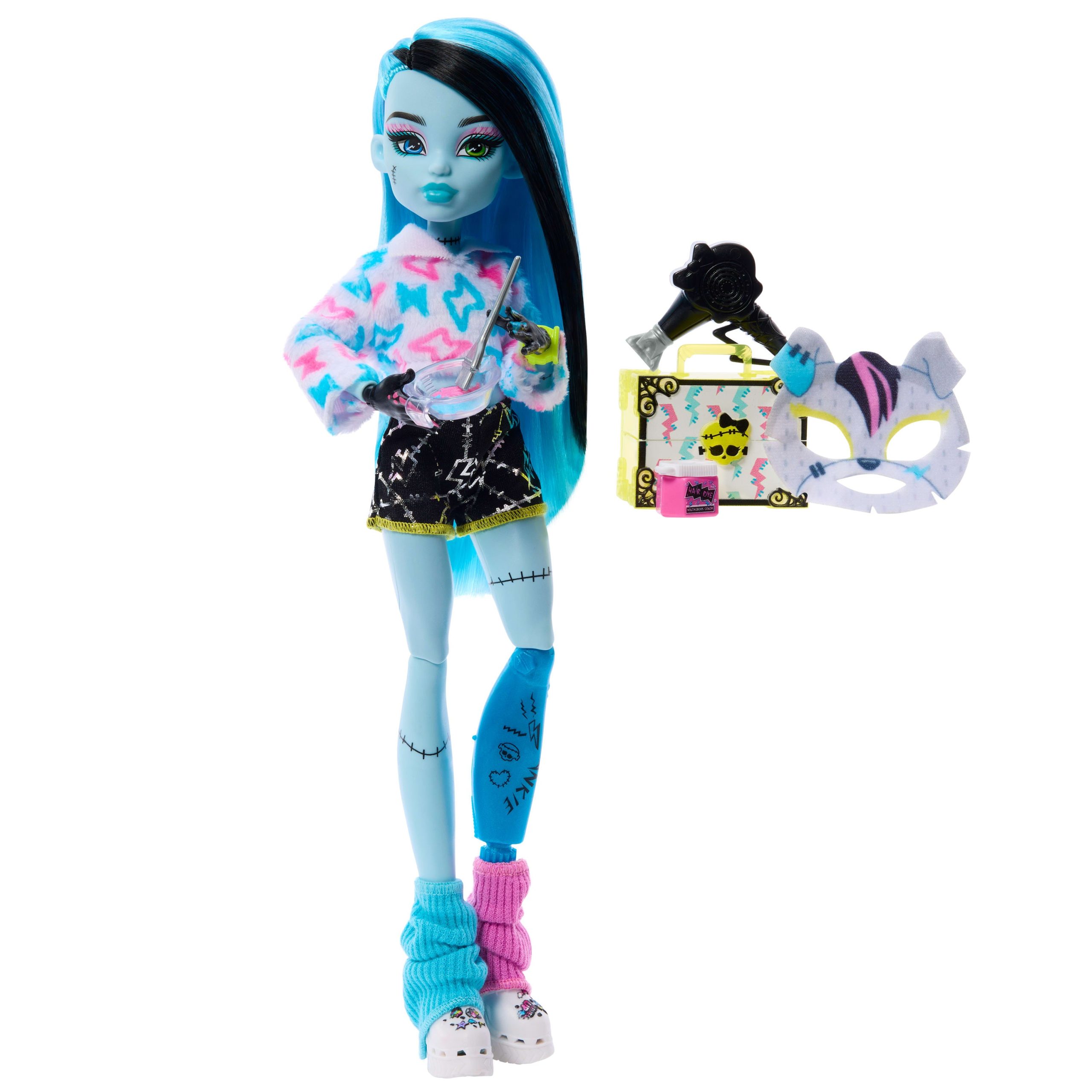 Monster High Self-Scare Secrets Frankie Stein Fashion Doll With 13 Realistic Accessories - Image 2
