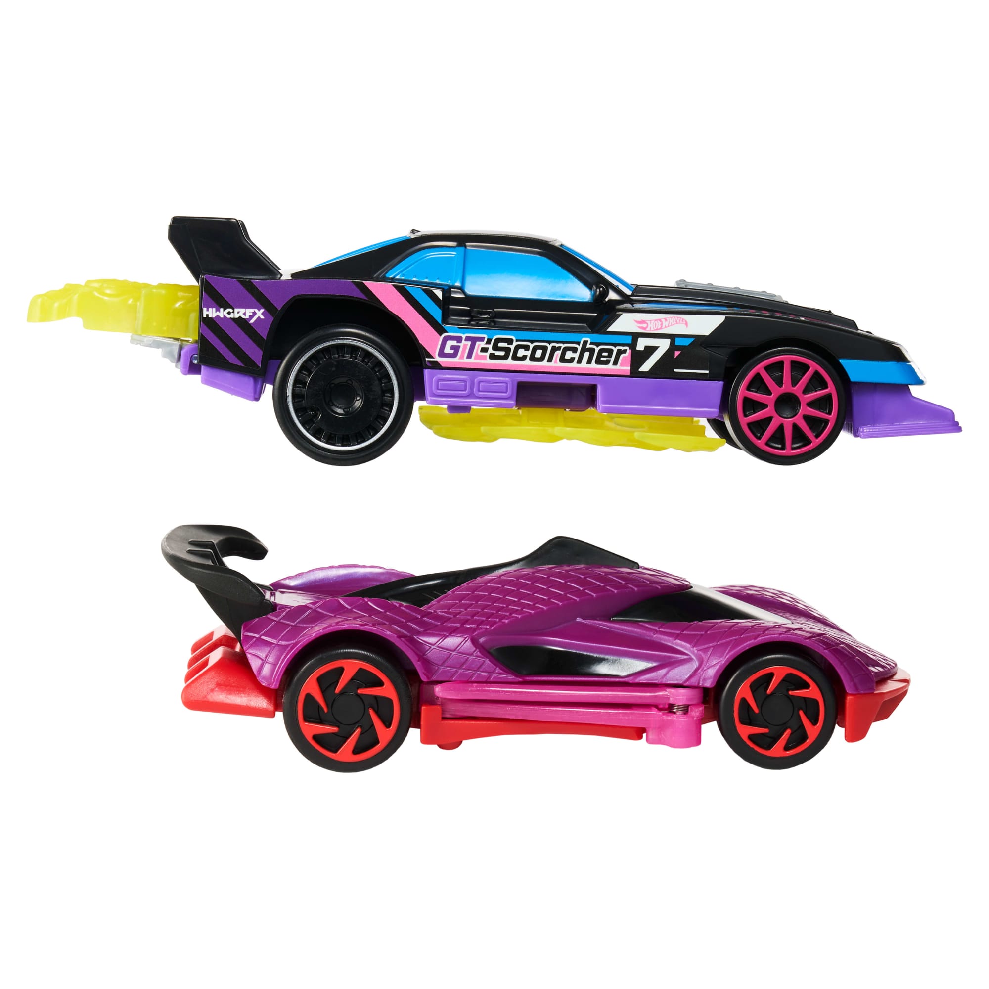 Hot Wheels Let's Race Activate! 2-Pack. Gt-Scorcher & Street Shrieker Toy Cars With Surprise Reveal - Image 3