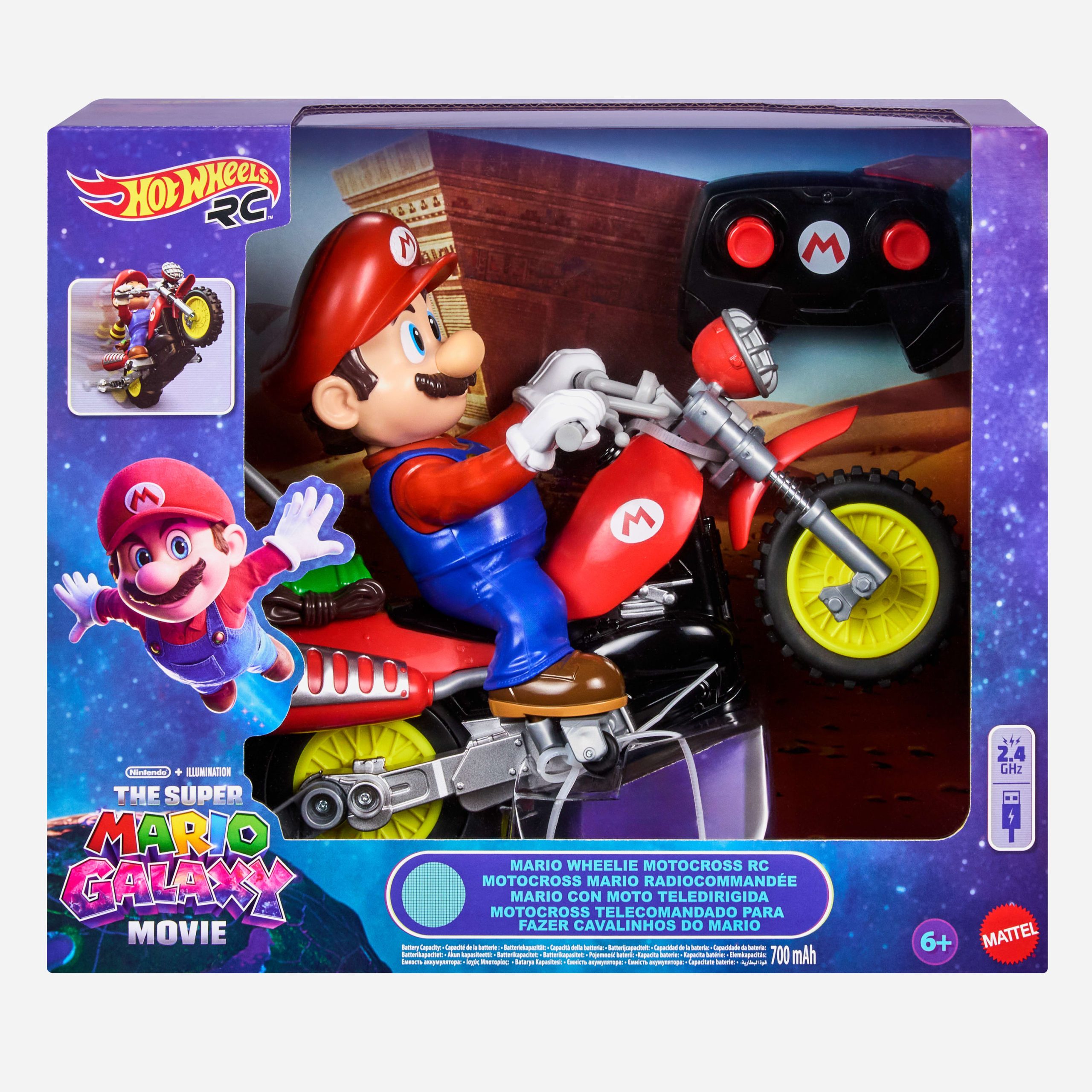 Hot Wheels Mario Wheelie Motocross RC Vehicle - Image 6