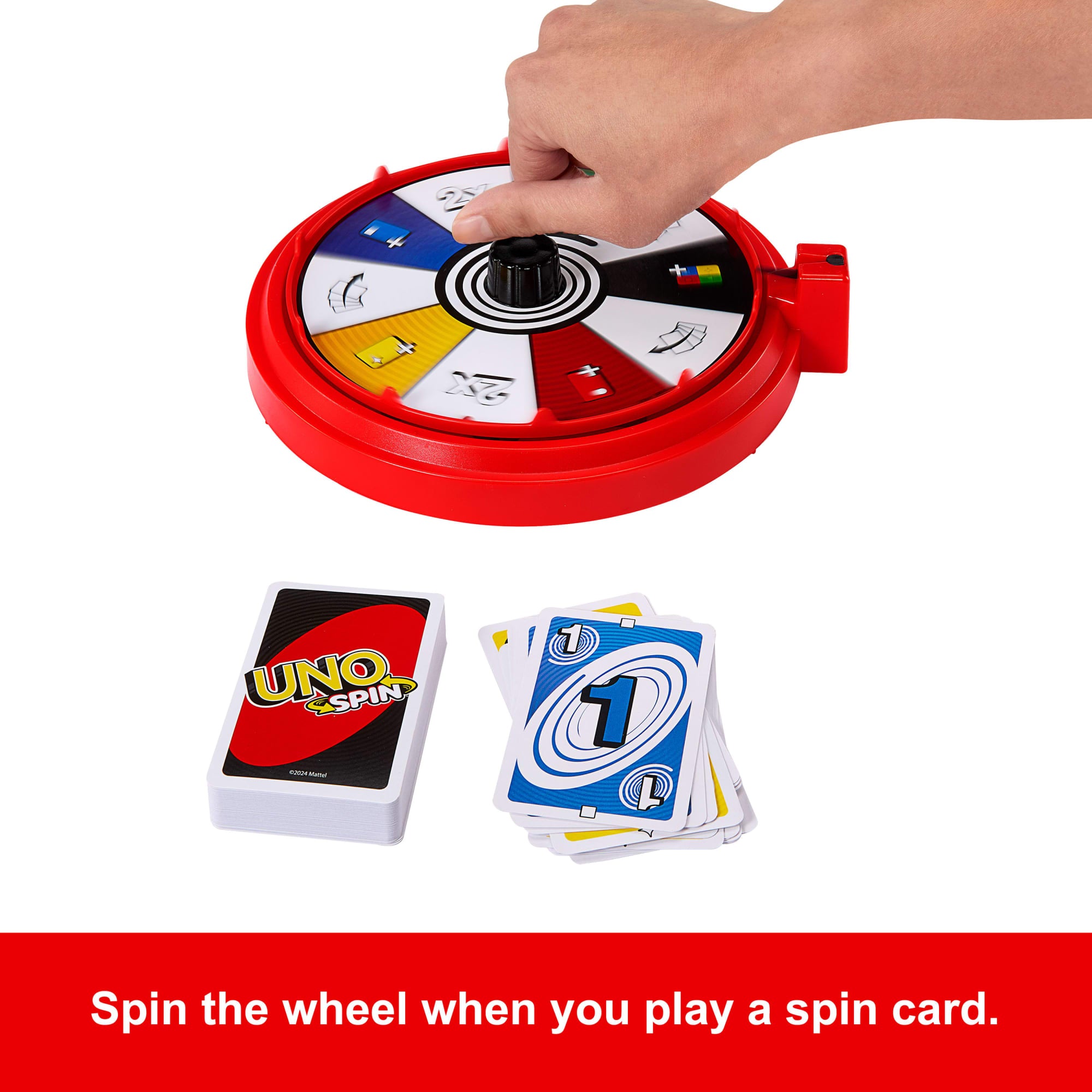 UNO Spin Card Game For Kid. Adult & Family Nights. Classic Play With Spinner - Image 5