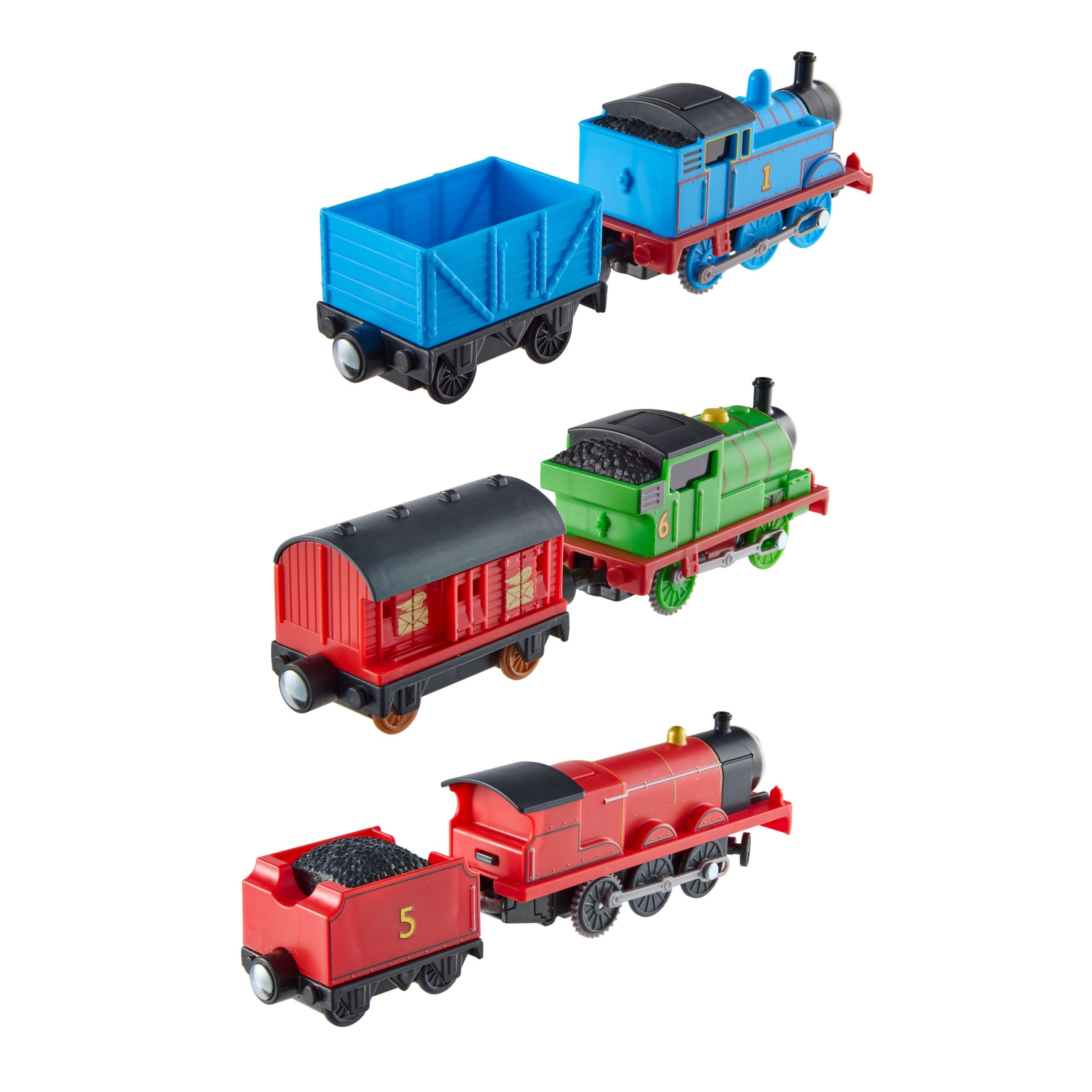 Thomas & Friends By Fisher-Price Motorized Engine Multipack. Battery-Powered Thomas. Percy & James - Image 4