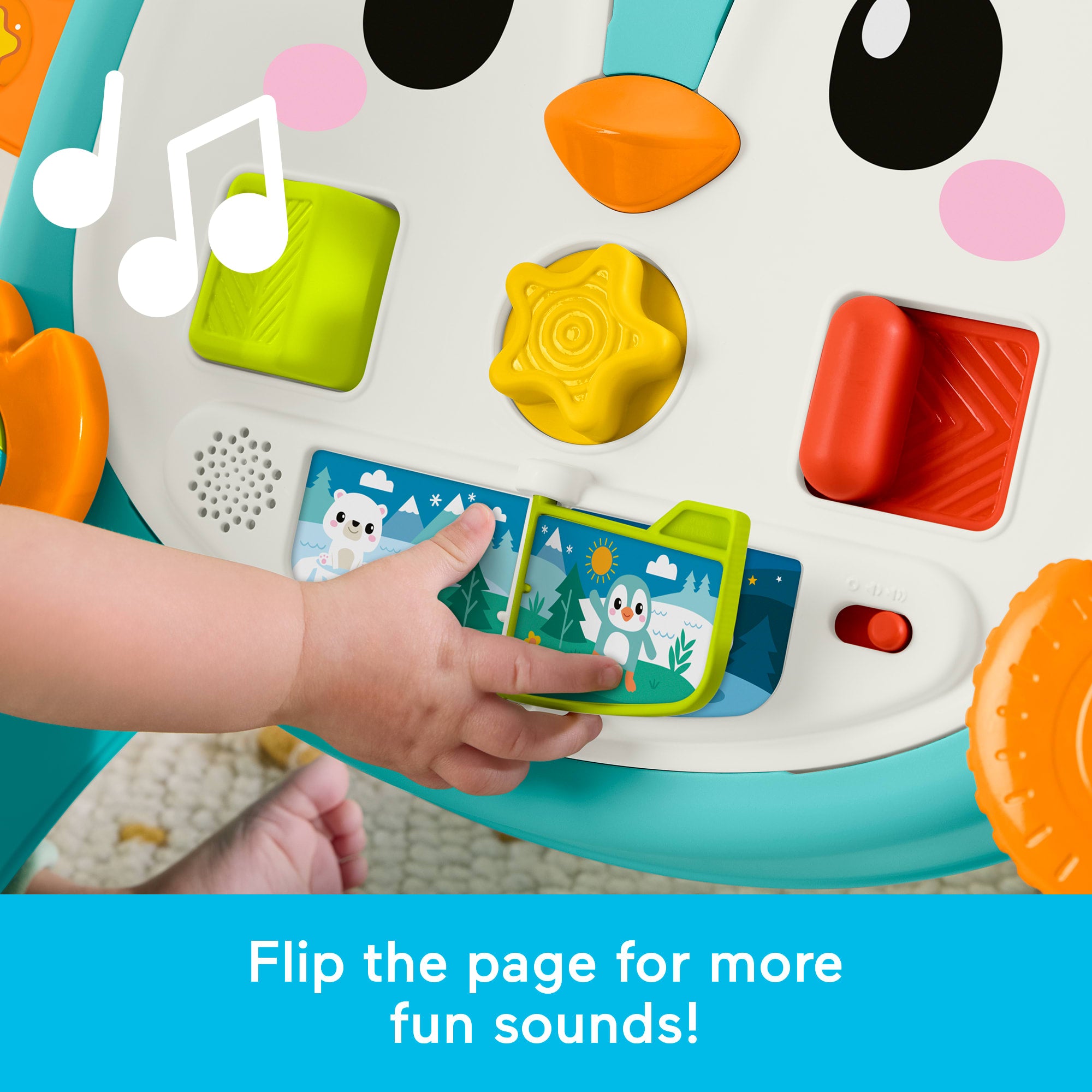 Fisher-Price 2-in-1 Musical Penguin Activity Walker. Baby To Toddler Push Along Toy - Image 5
