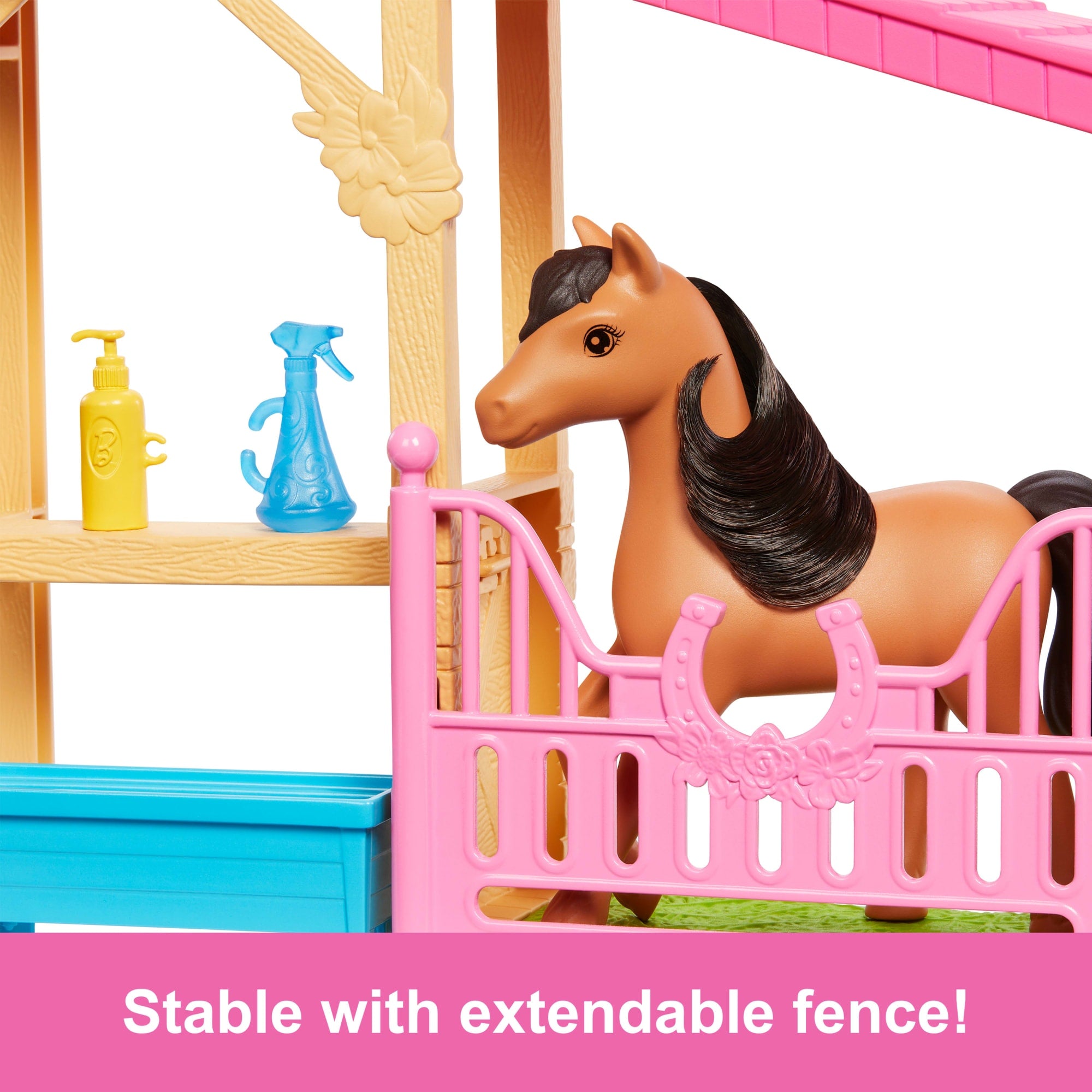 Barbie Mysteries: The Great Horse Chase Stable Playset With Fashion Doll. Small Toy Pony & 10+ Accessories - Image 4