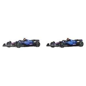 Hot Wheels Premium Formula 1 Atlassian Williams Racing 2-Pack Of 1:64 Scale Racecars: Sainz & Albon
