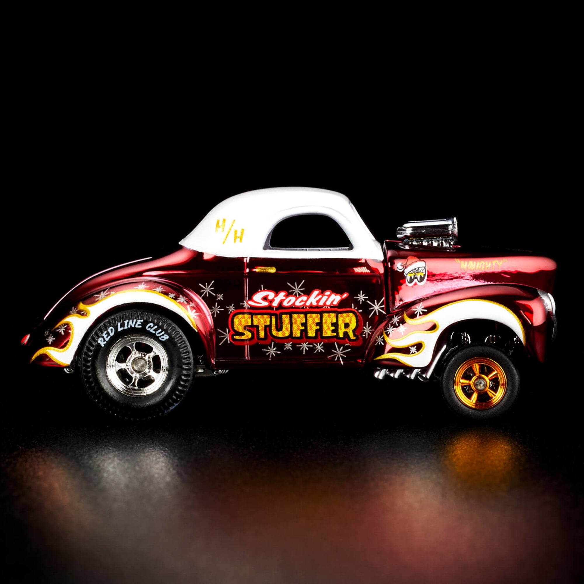 Hot Wheels RLC Exclusive '41 Willys Gasser Holiday Car - Image 2