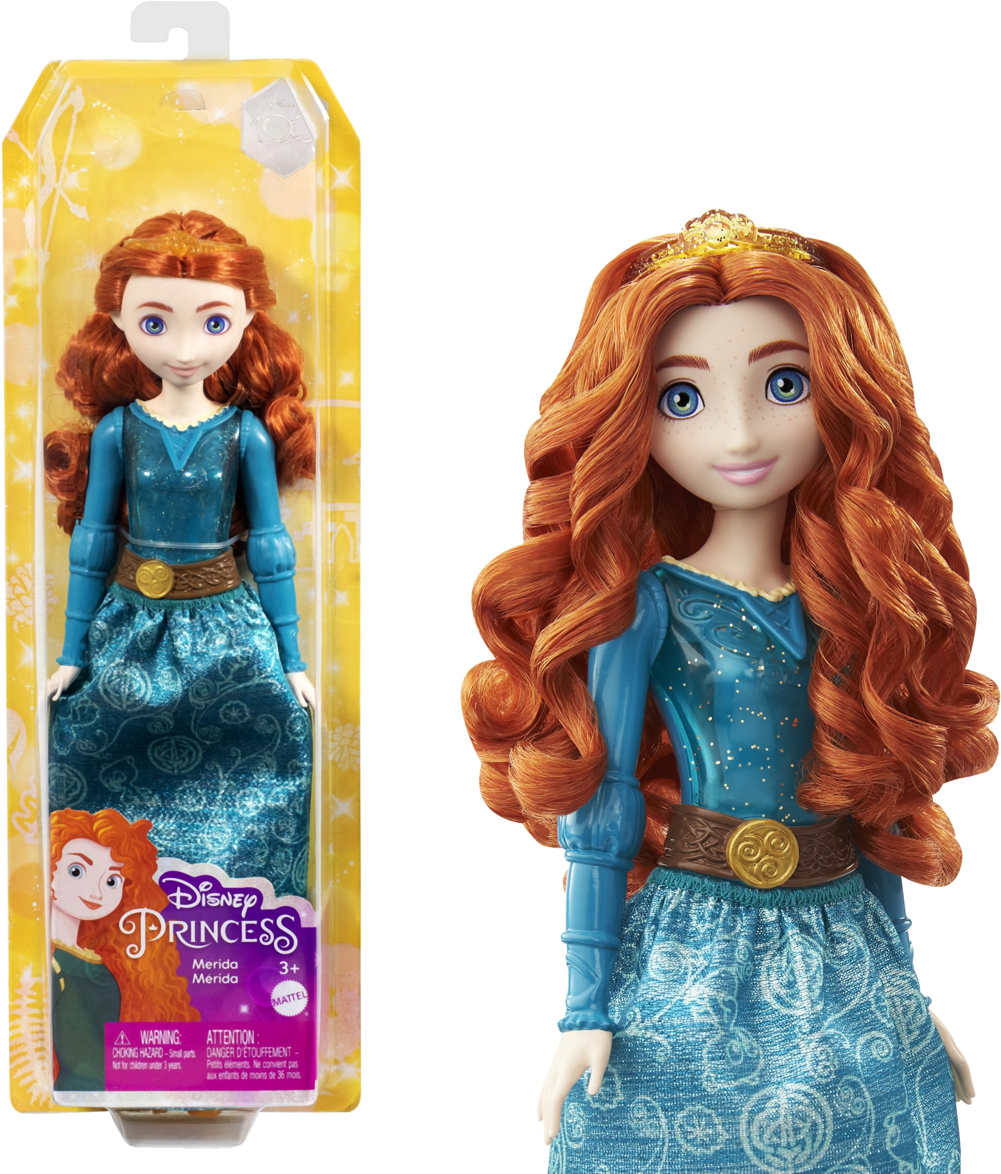 Disney Princess Merida Doll With Sparkling Fashion & Accessories. Inspired By Disney & Pixar Movie Brave