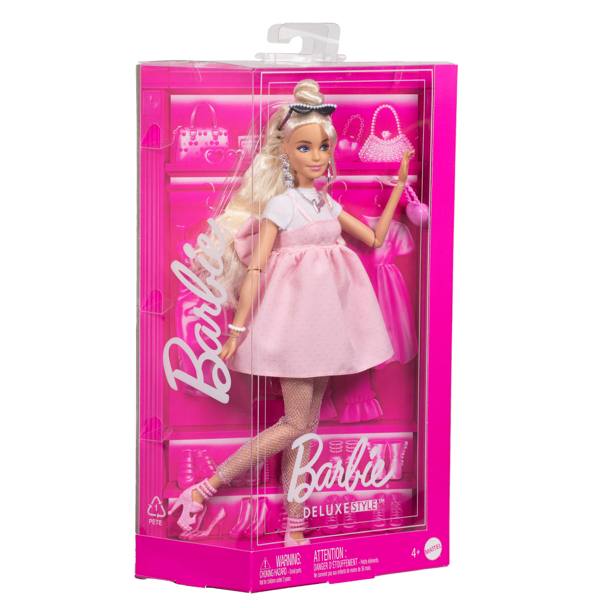 Barbie Deluxe Style Doll #3 in Pastel Pink Barbiecore Dress - Image 6