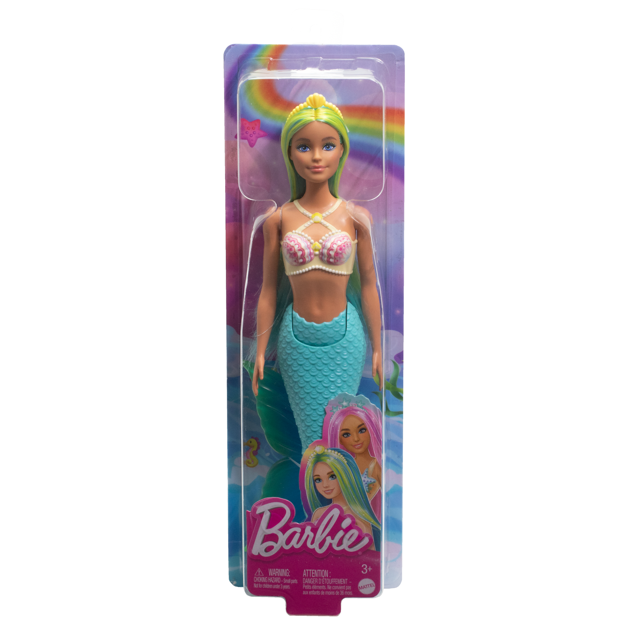 Barbie Fantasia Boneca Sereia com Cabelo Verde e Azul - Image 6