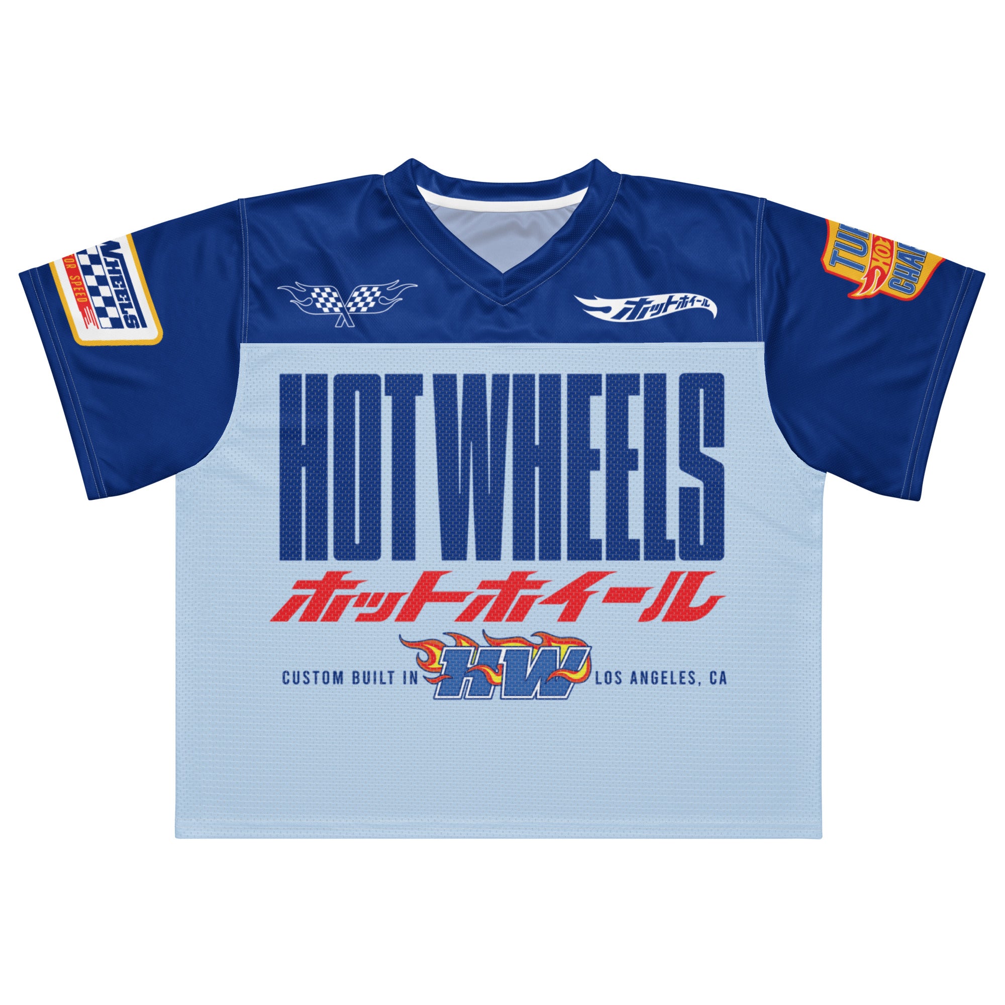 Hot Wheels in Katakana Blue Boxy Jersey - Image 7