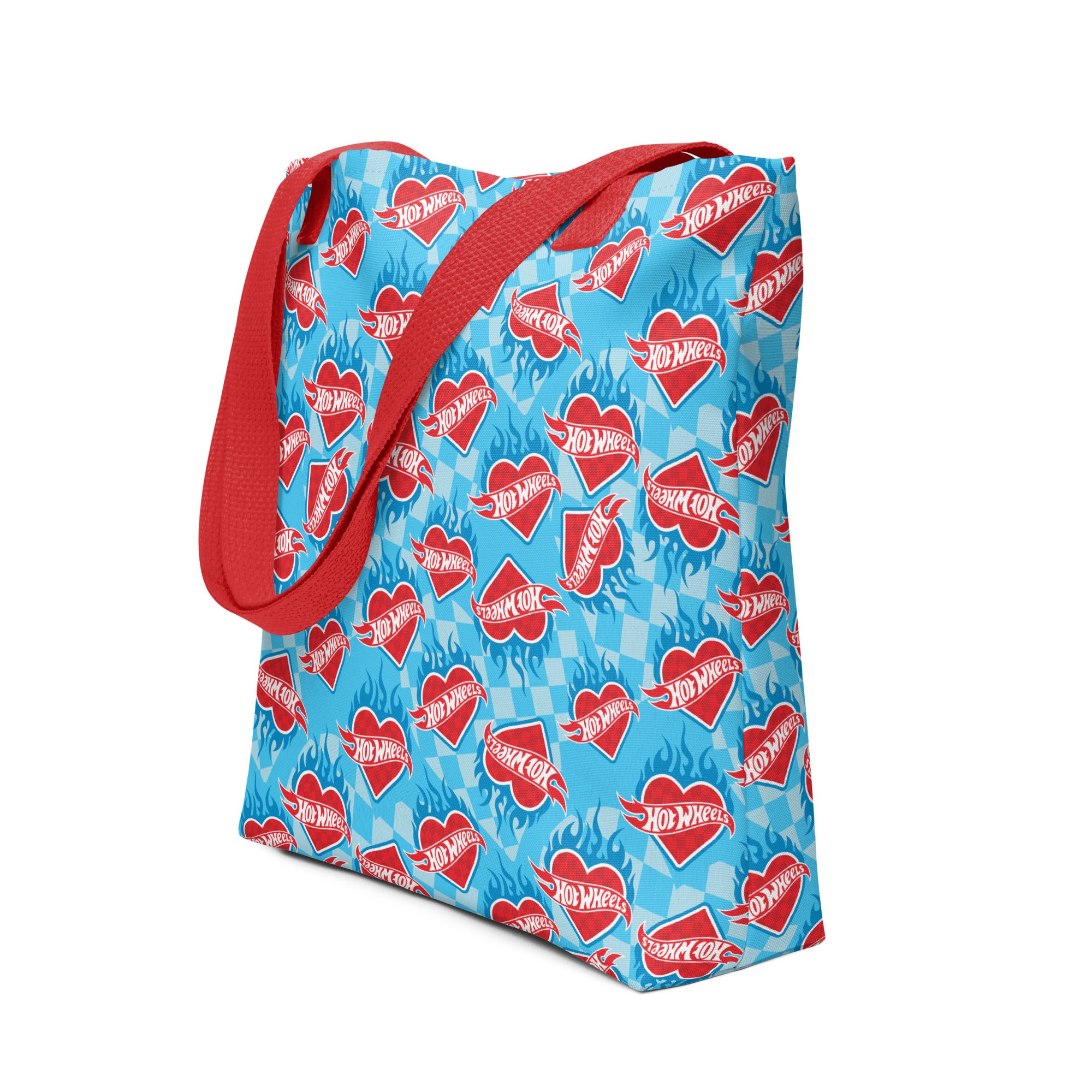 Hot Wheels Heart with Flame Tote Bag - Image 2