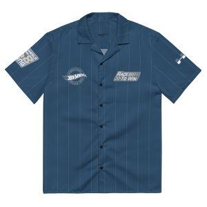 Hot Wheels Racing Blue Striped Mechanic Shirt