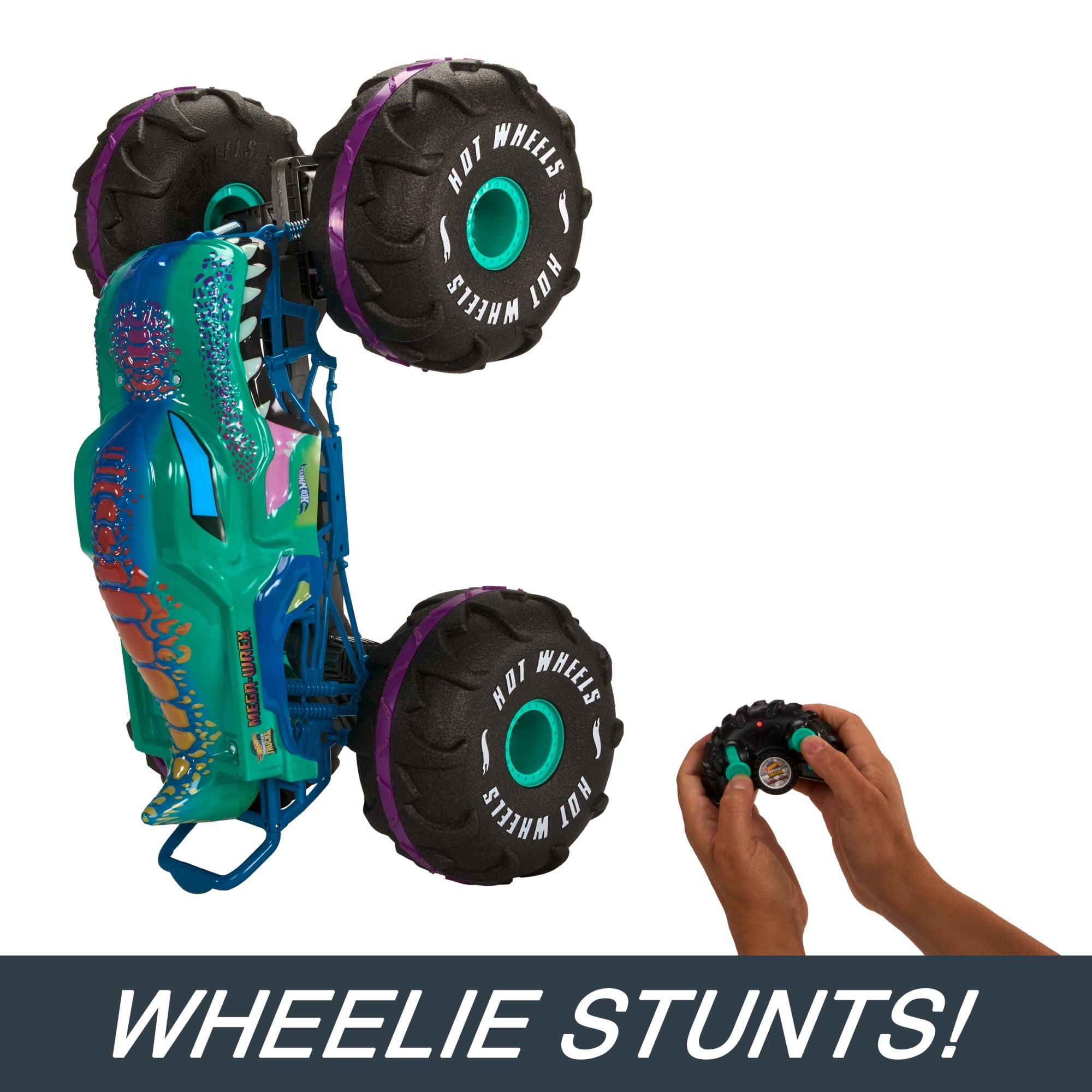 Hot Wheels Monster Trucks RC Battery-Powered 1:6th Scale MEGA-Wrex - Image 5