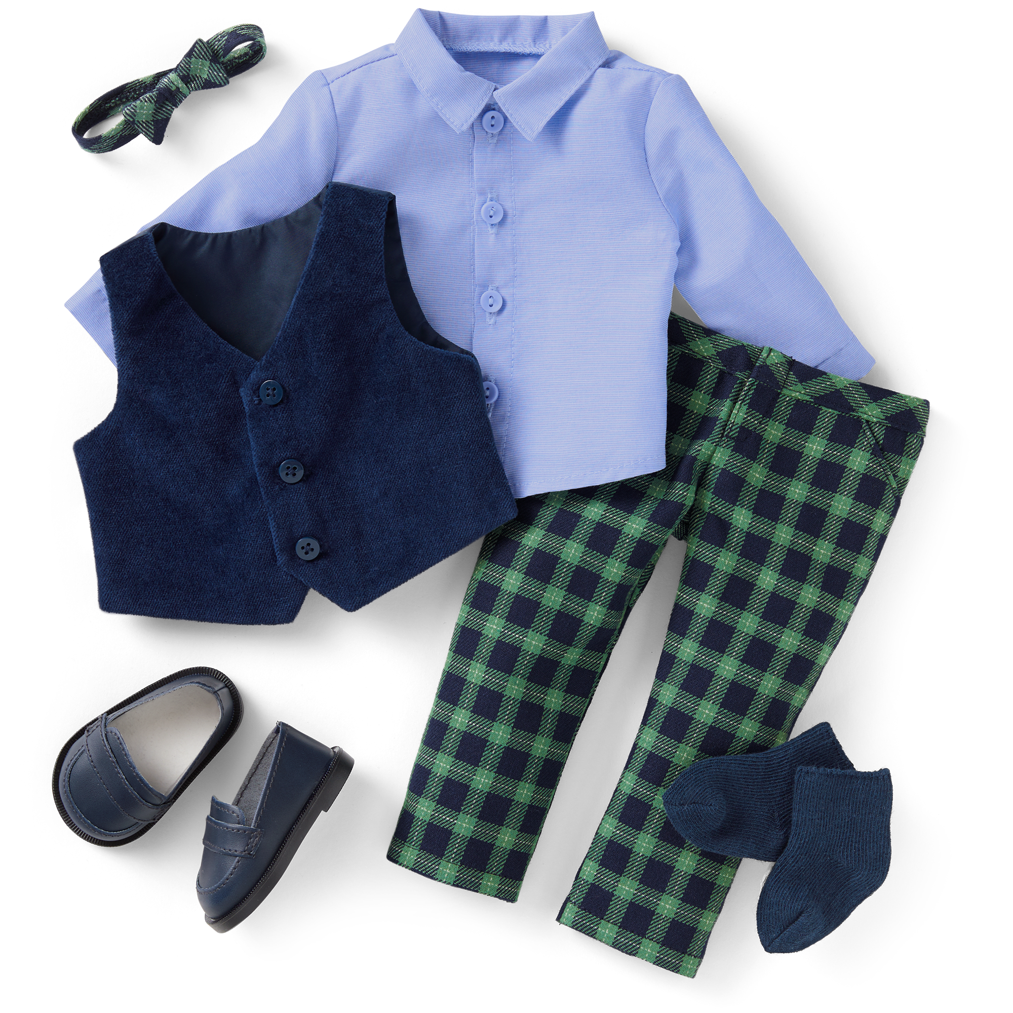 American Girl® x Janie and Jack Tartan Plaid Outfit for 18-inch Dolls