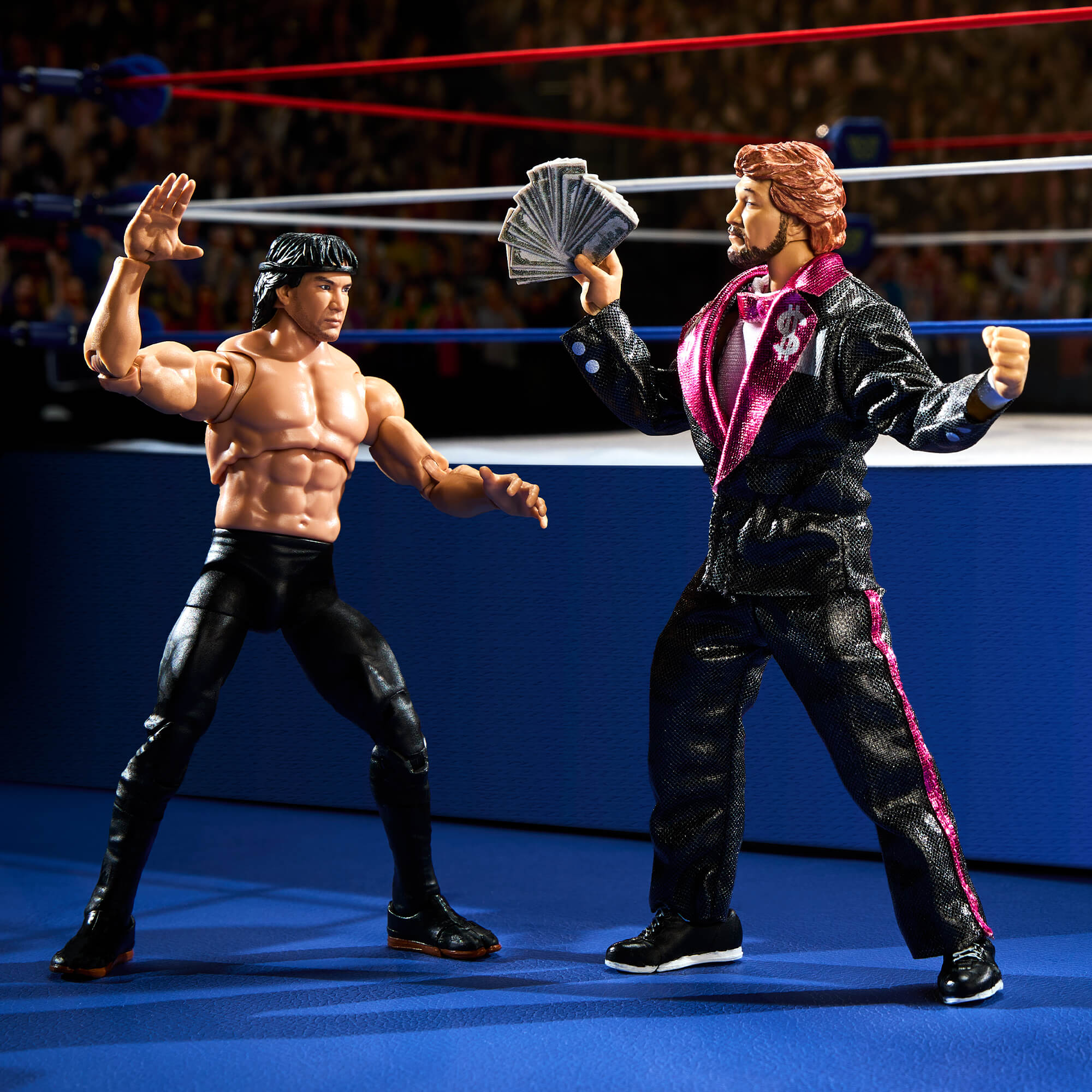 WWE Ultimate Edition Coliseum Collection Million Dollar Man Ted DiBiase and Ricky The Dragon Steamboat 2-Pack