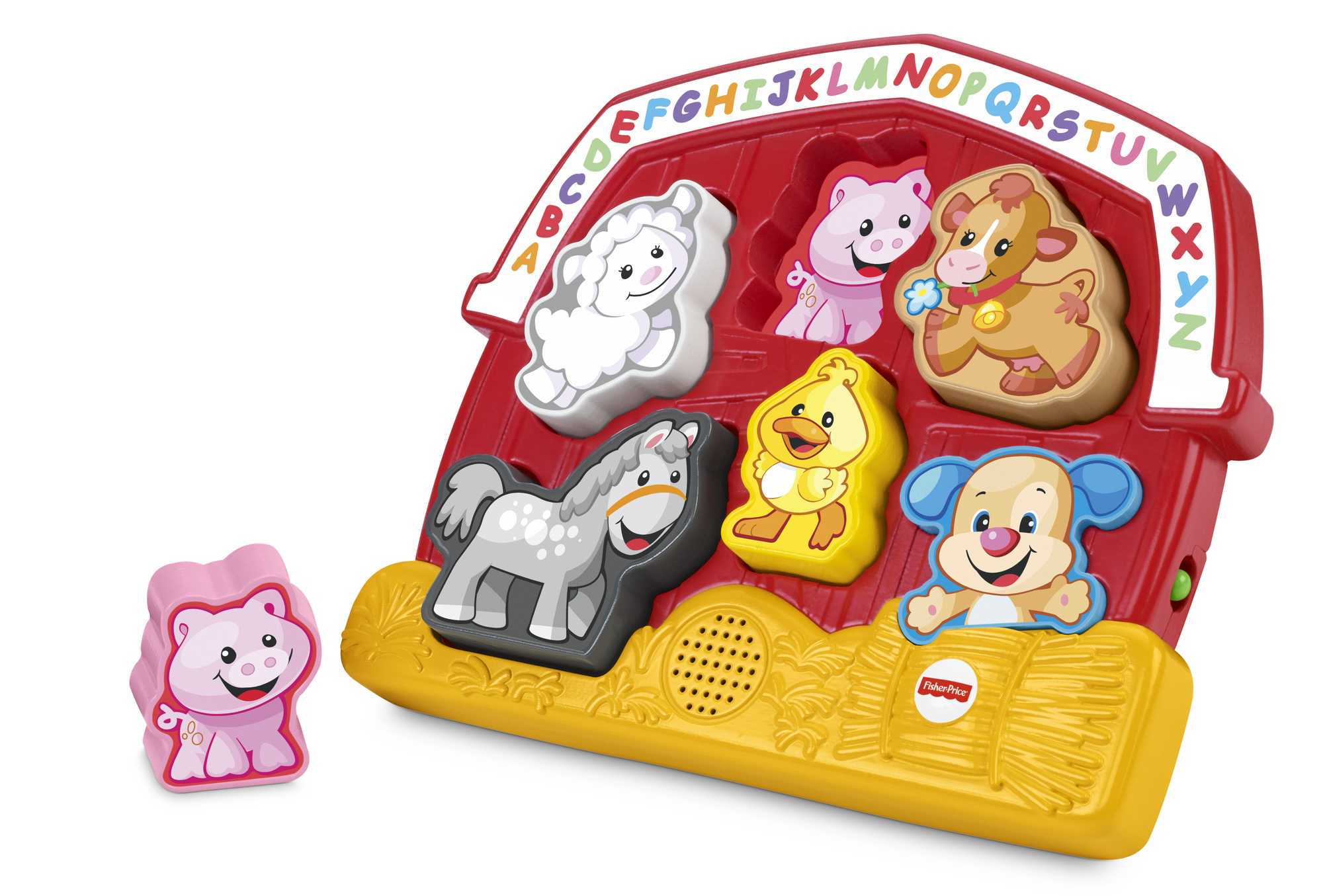 Fisher-Price Laugh & Learn Farm Animal Puzzle Shape Sorting Baby Toy With Music & Sounds - Image 6