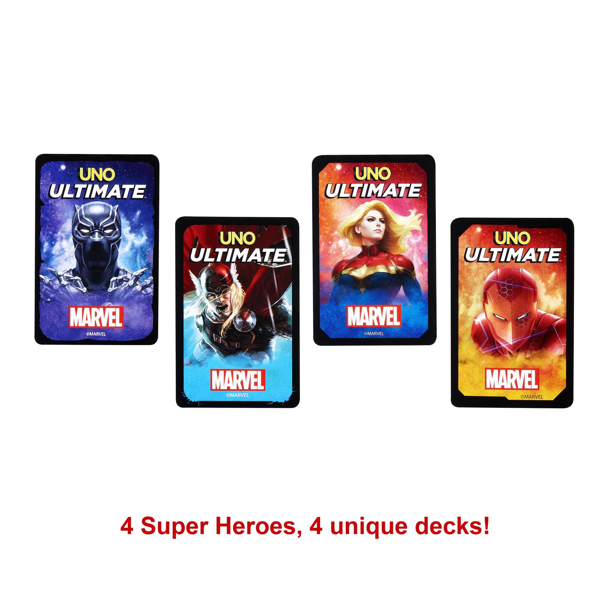 UNO Ultimate Marvel Card Game With 4 Collectible Foil Cards - Image 4