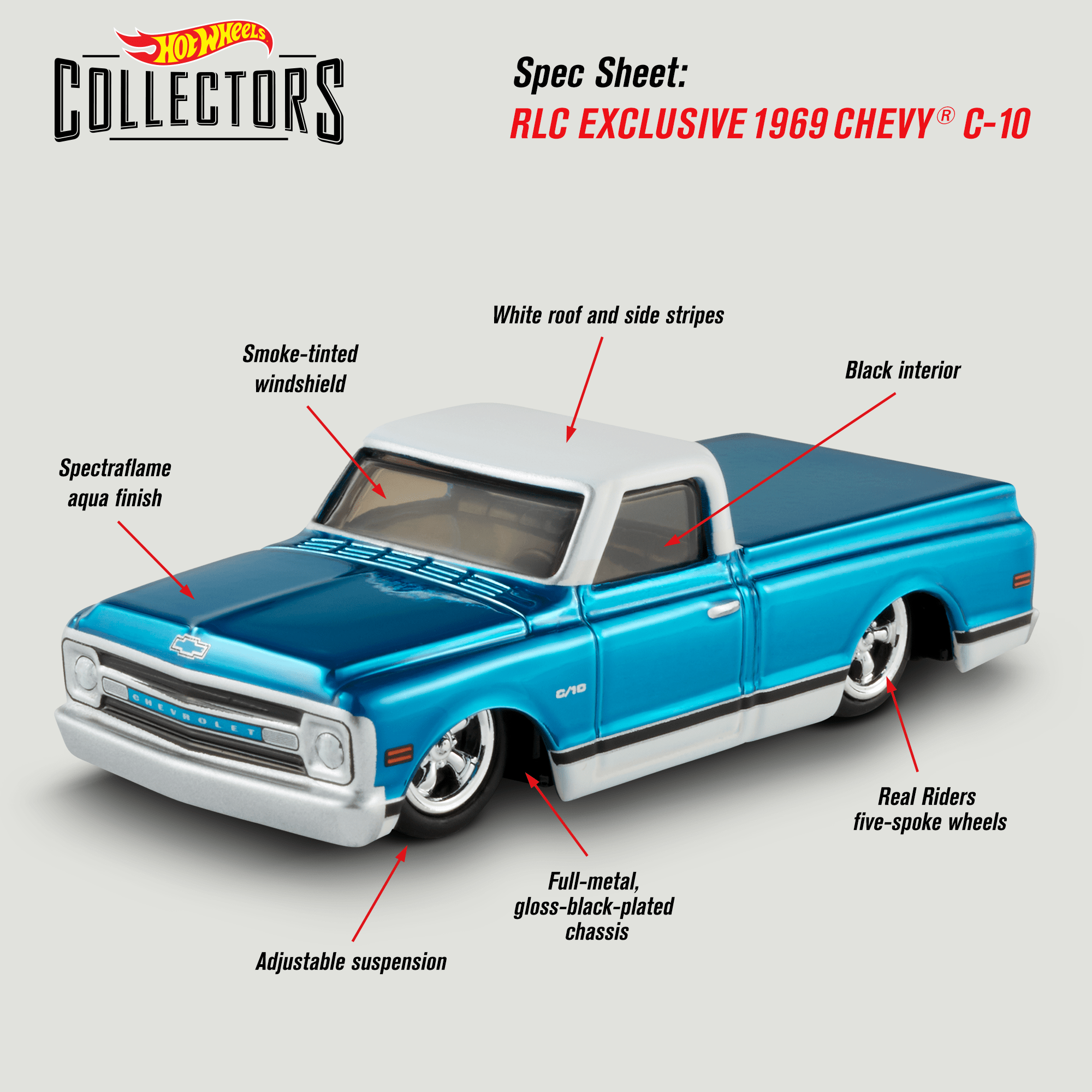 Hot Wheels RLC Exclusive 1969 Chevy C-10 - Image 7