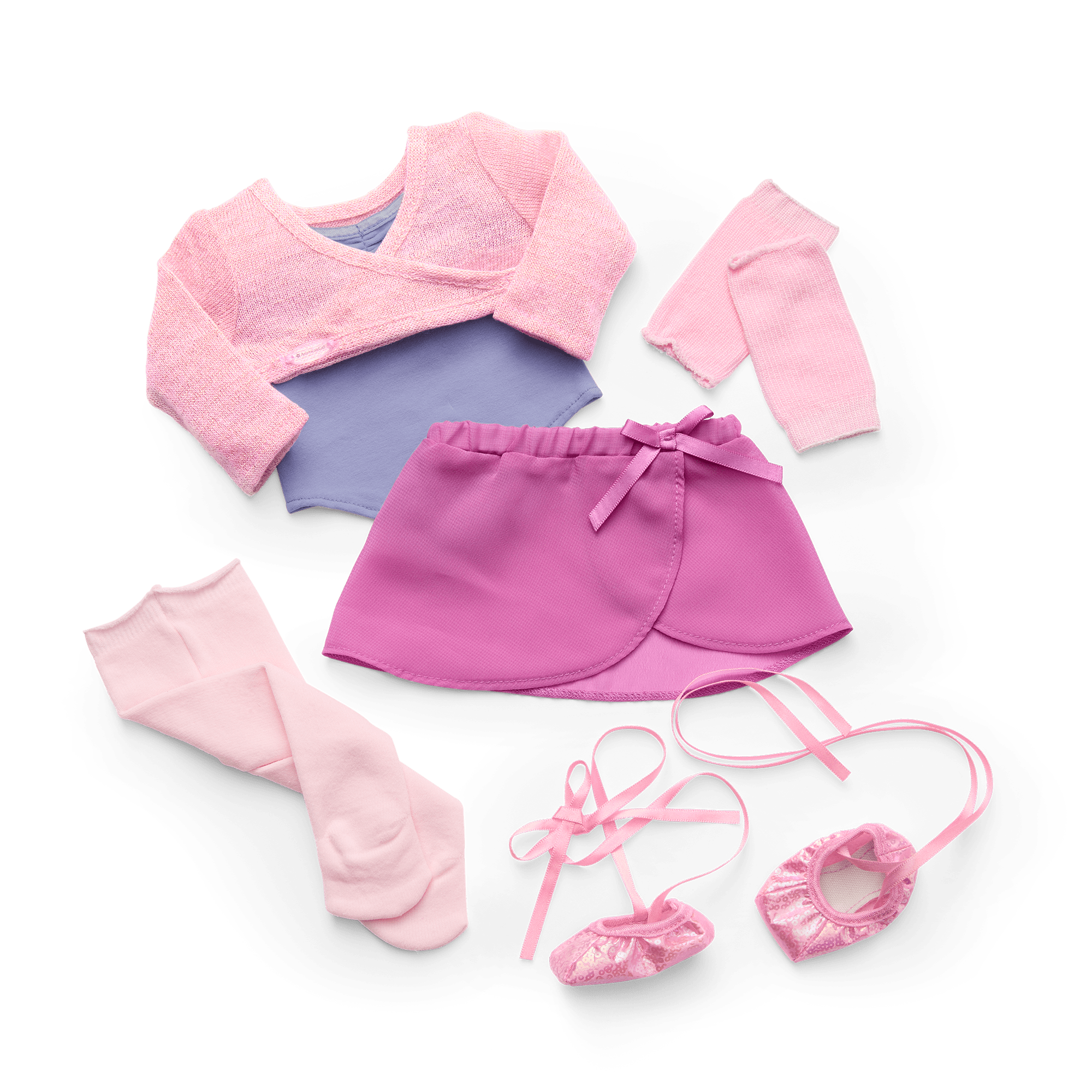 Plié Away Ballet Practice Outfit for 18-inch Dolls