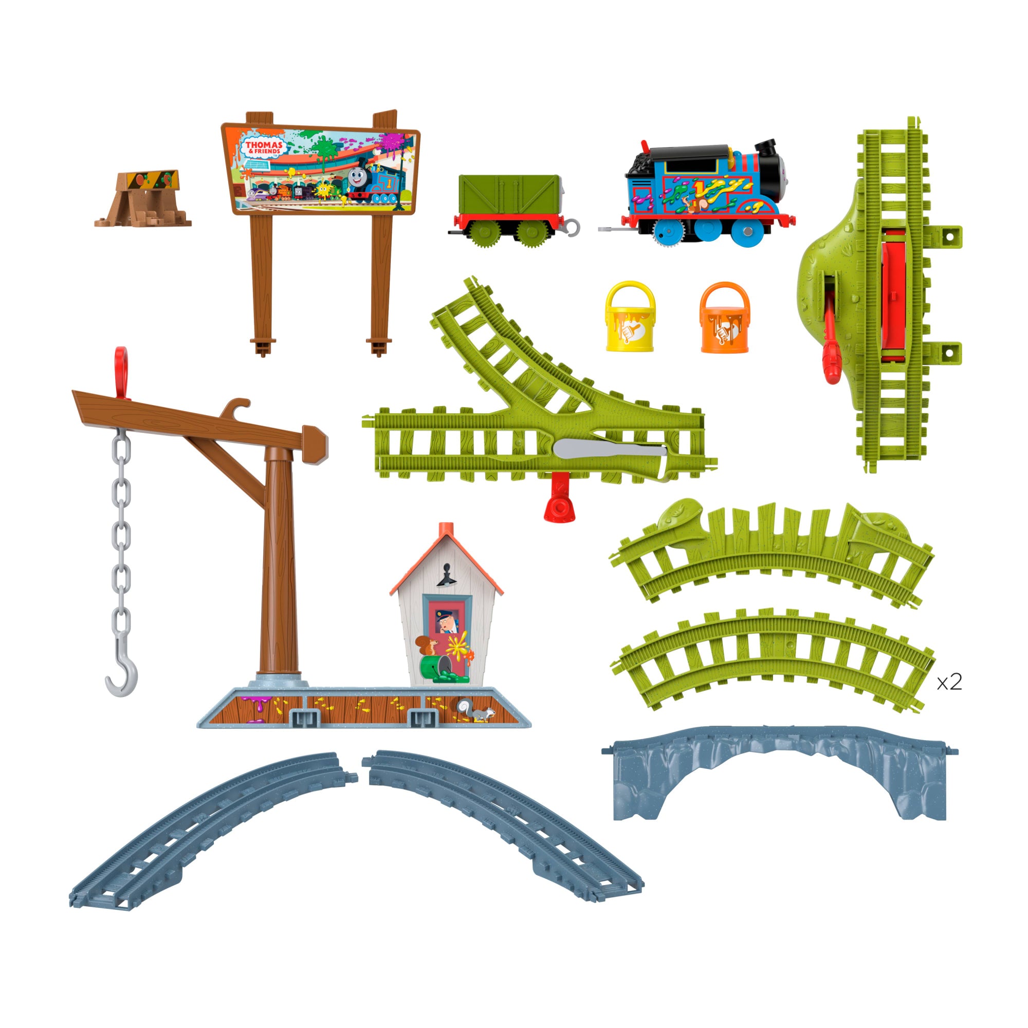 Thomas & Friends Pista de Juguete Entrega de Pintura - Image 5