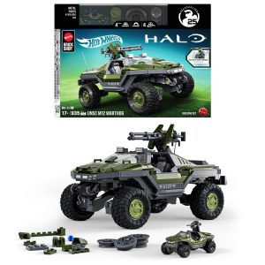 Mattel Brick Shop Hot Wheels Halo UNSC M12 Warthog Building Set