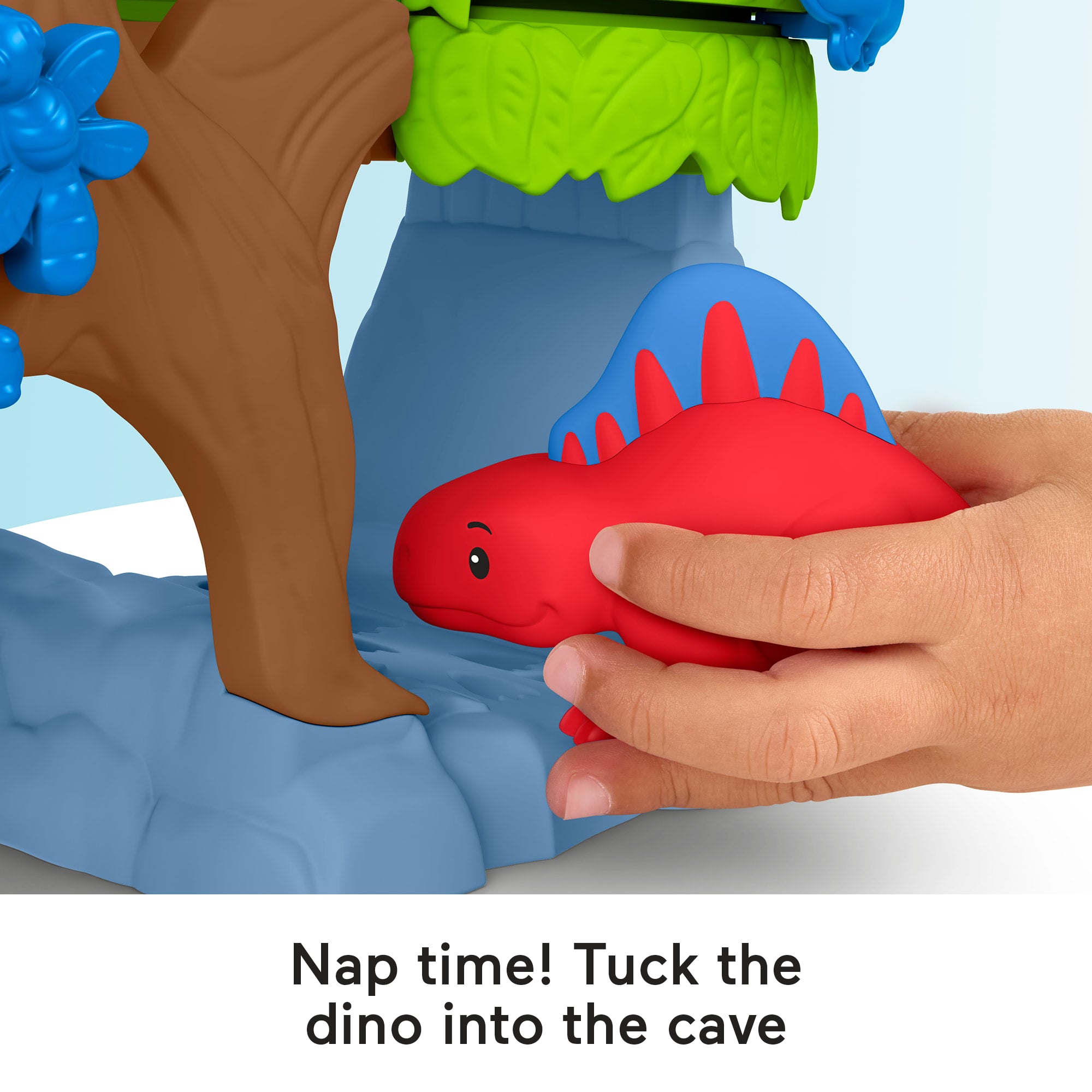 Fisher-Price Little People Dinosaur Hatch & Slide Playset Toddler Toy With 2 Figures - Image 5