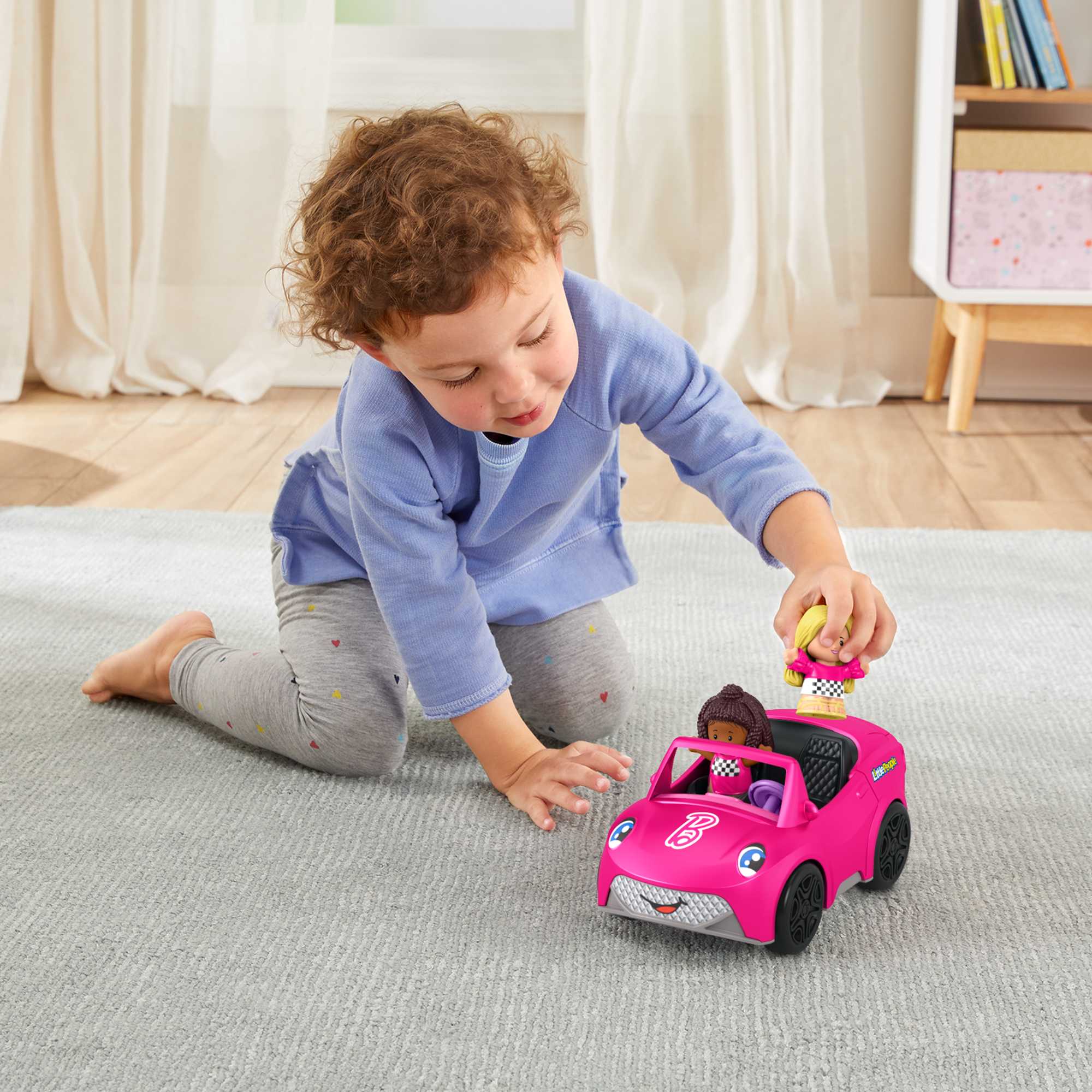 Barbie Convertible Vehicle And Figure Set By Little People - Image 5