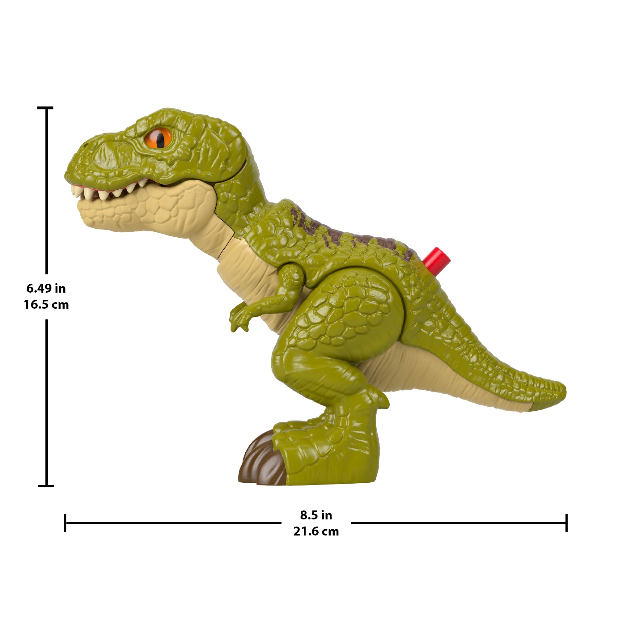 Fisher-Price Imaginext Jurassic World Rebirth Tyrannosaurus Rex Dinosaur Action Figure With Motion - Image 4