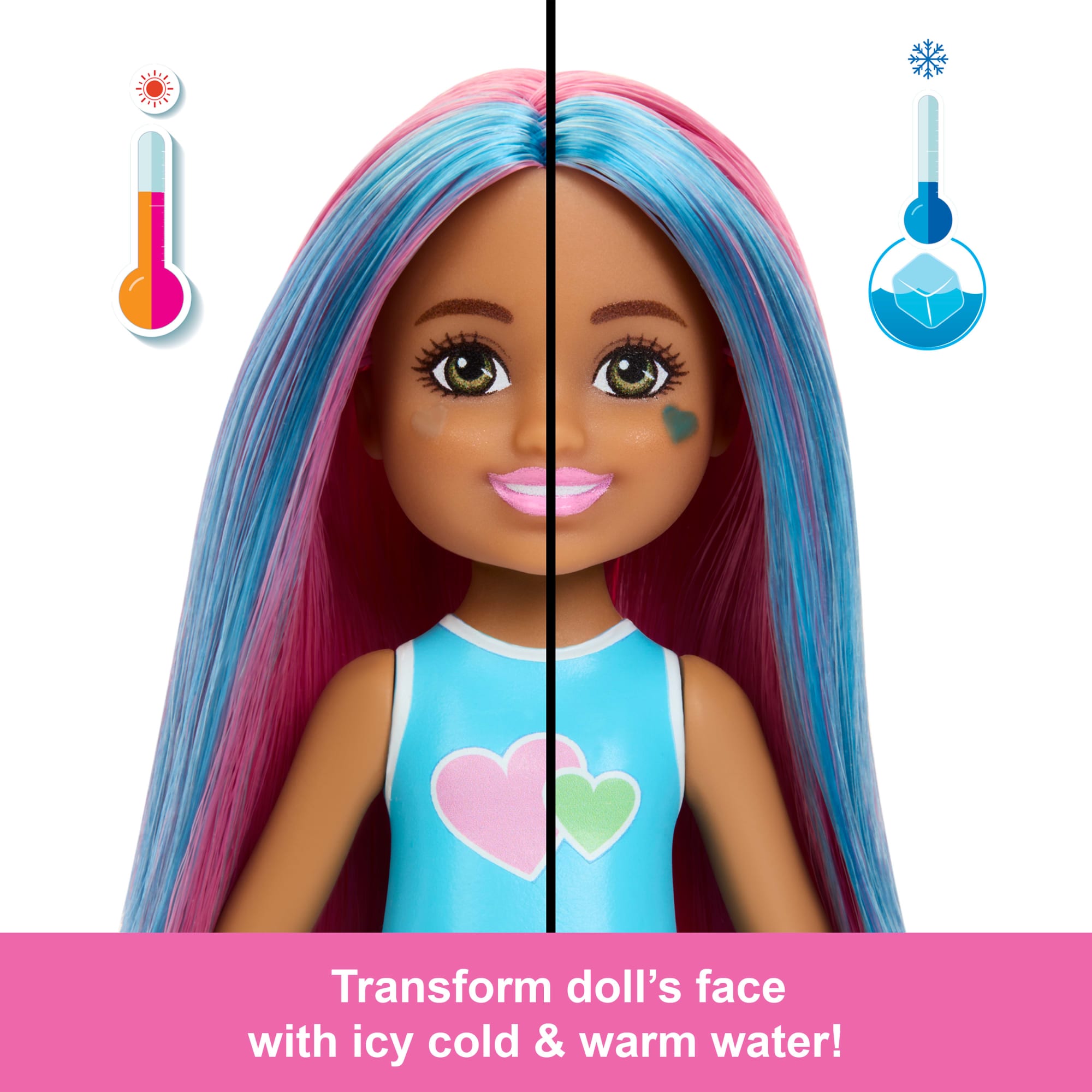 Barbie Chelsea Pop Reveal Shakes Series Doll With Scent & Color Change - Image 5