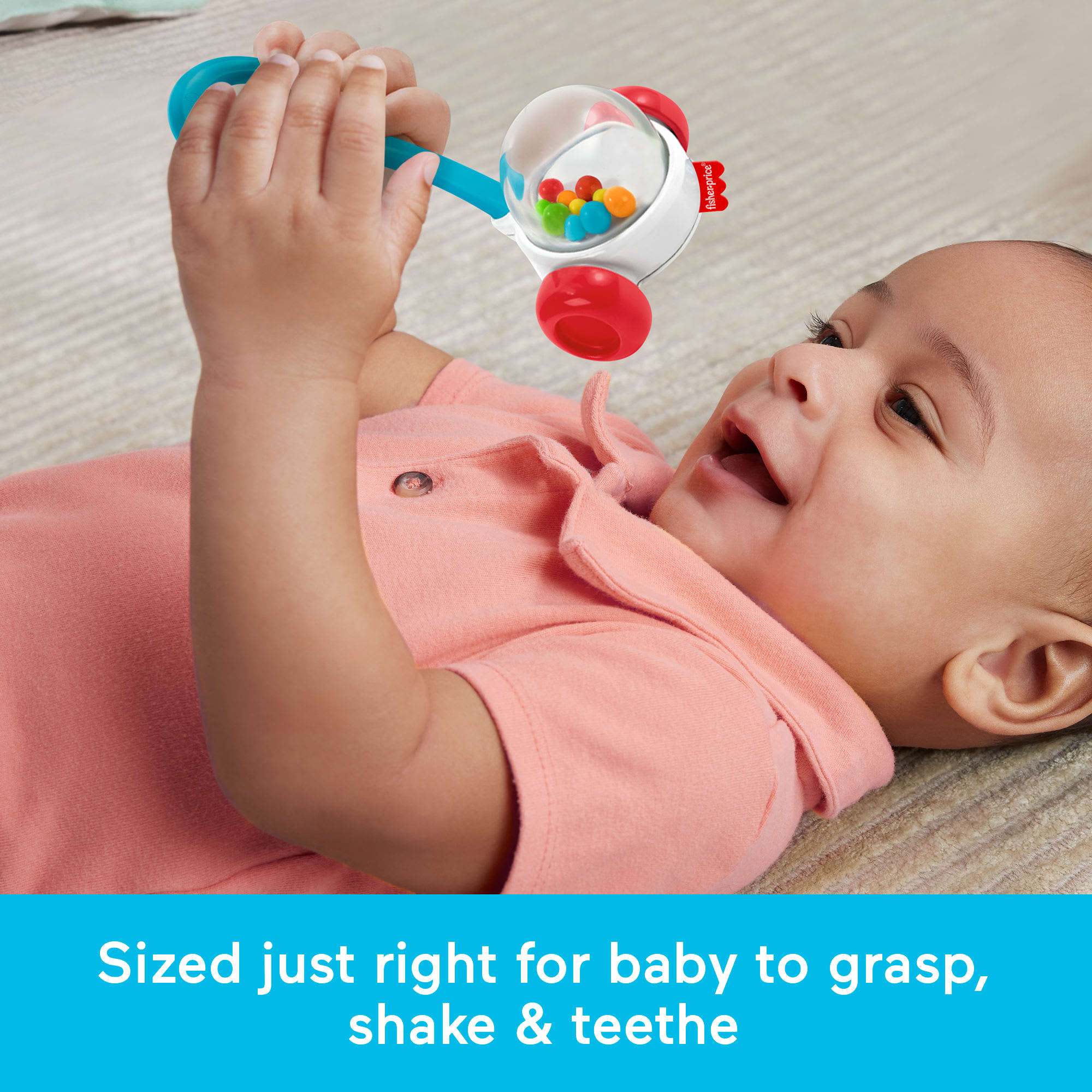 Fisher-Price Newborn Classic 2-Pack. Baby Rattle & Sensory Activity Toys For Developmental Play - Image 5