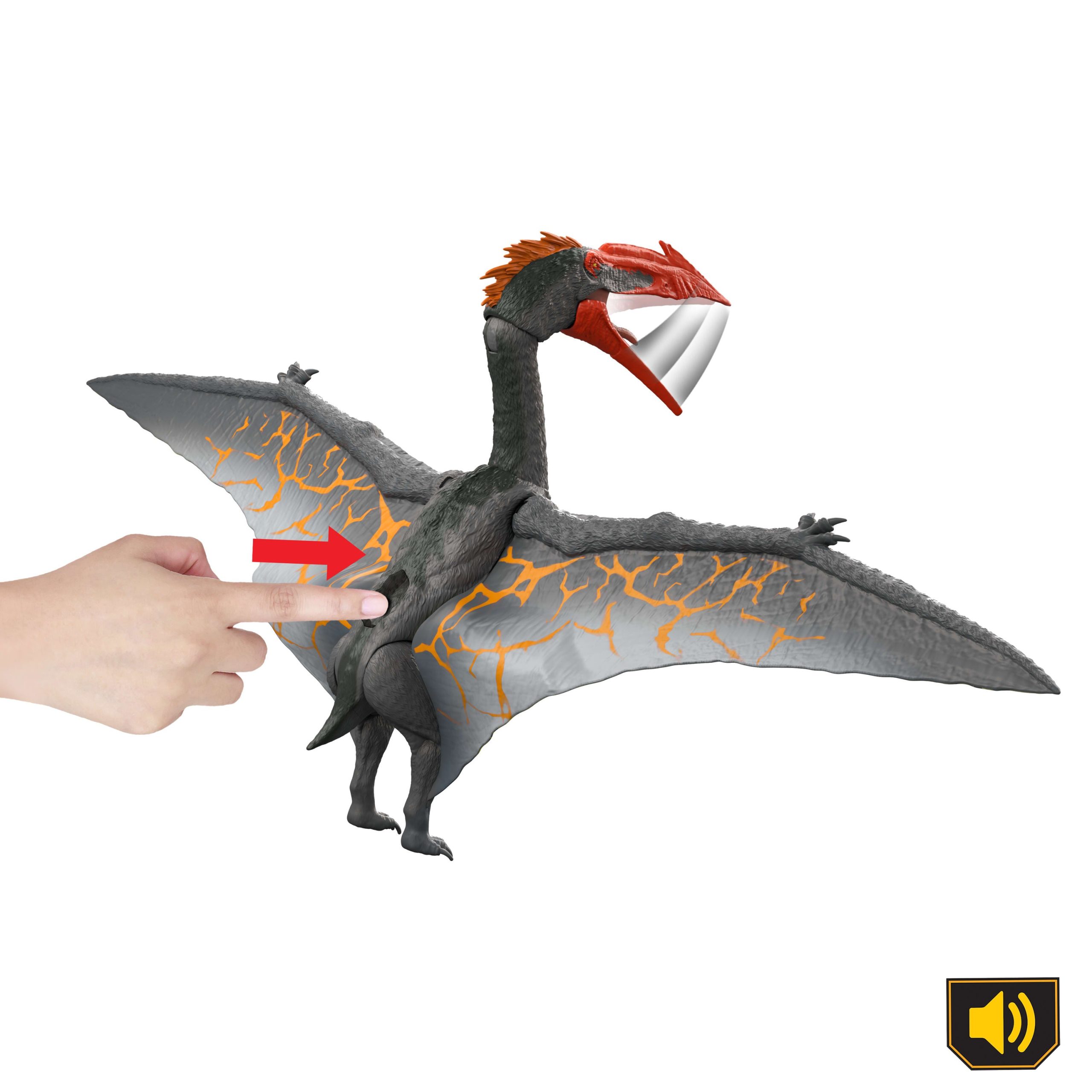 Jurassic World Legacy Collection Reimagined Real Feel Quetzalcoatlus Dinosaur Figure. Chomp & Roar - Image 3