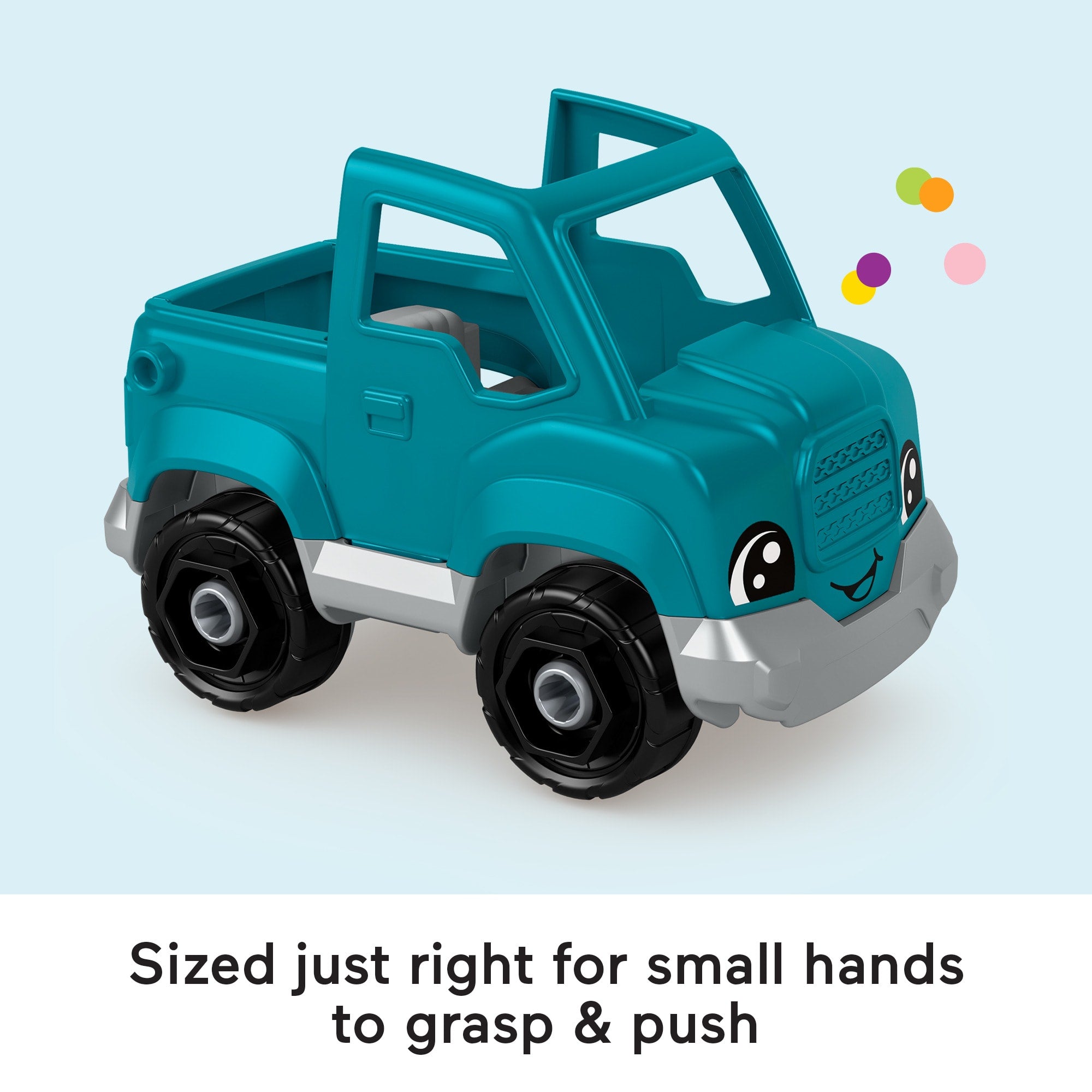 Fisher-Price Little People Pick-Up Truck Toy & Figure Set For Toddlers. 2 Pieces - Image 4