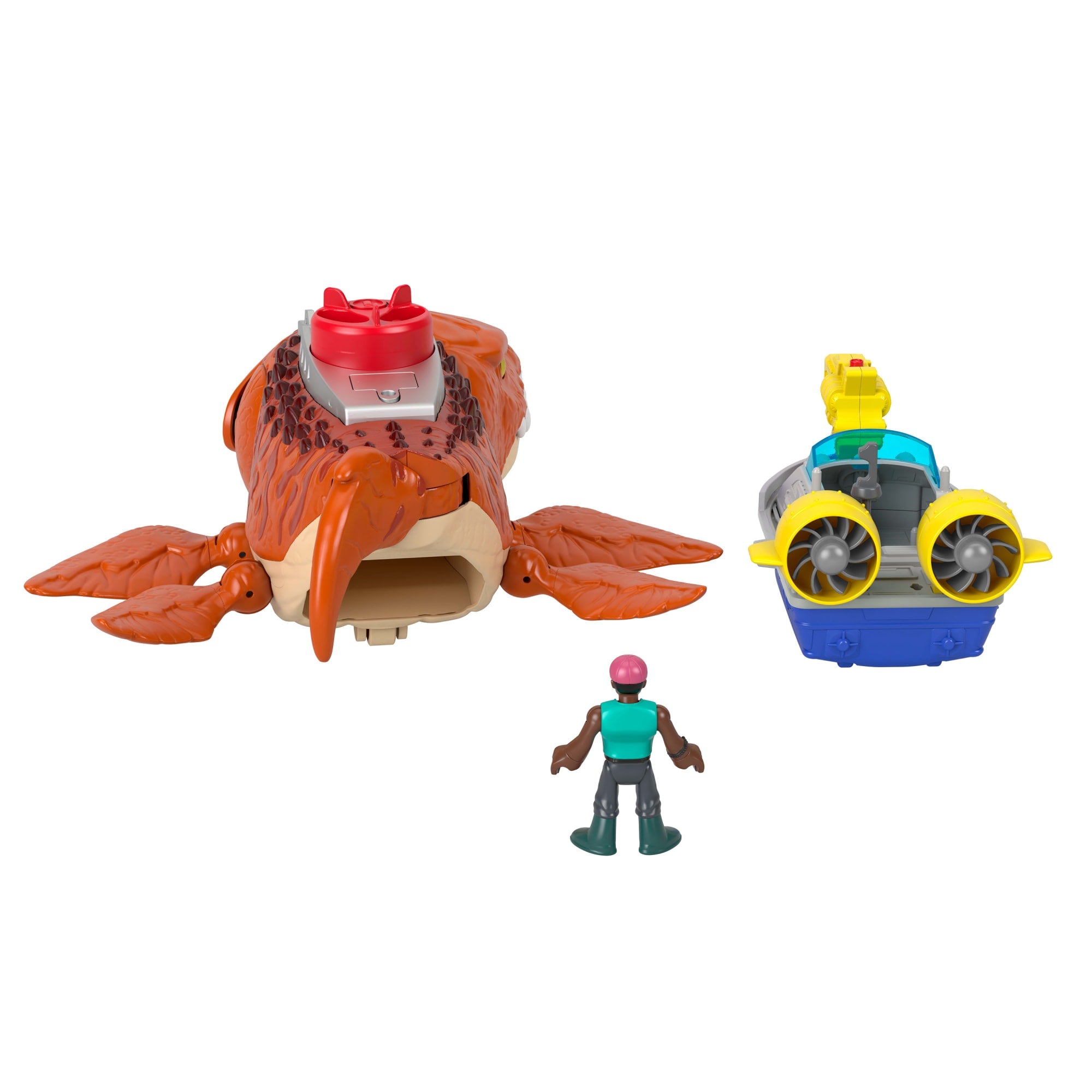 Fisher-Price Imaginext Jurassic World Rebirth Aquachomp Chase Mosasaurus Dinosaur Toy Playset - Image 6