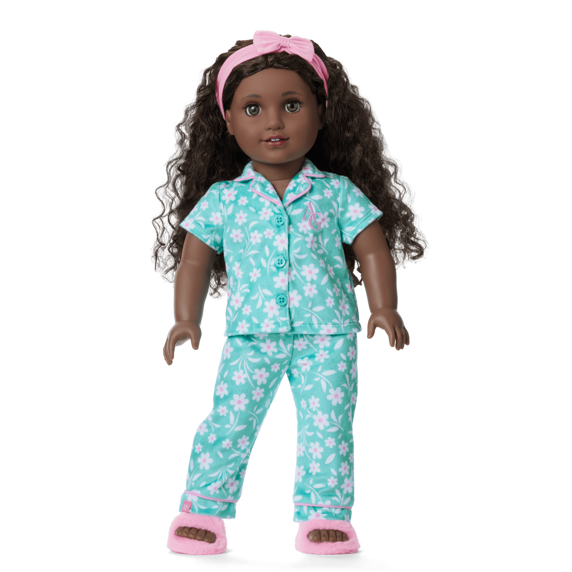 Flower Fun PJs for Girls & 18-inch Dolls - Image 3