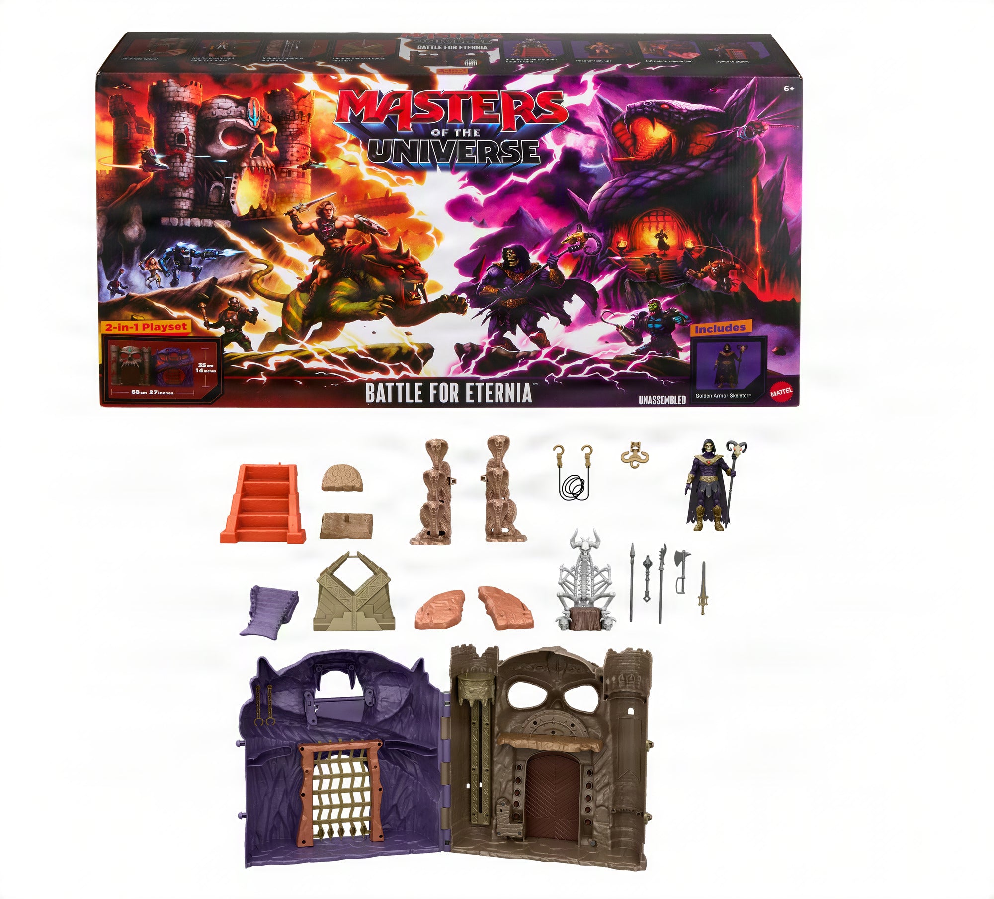 Masters of the Universe Película Playset Set de Juego 2 en 1 de Eternia