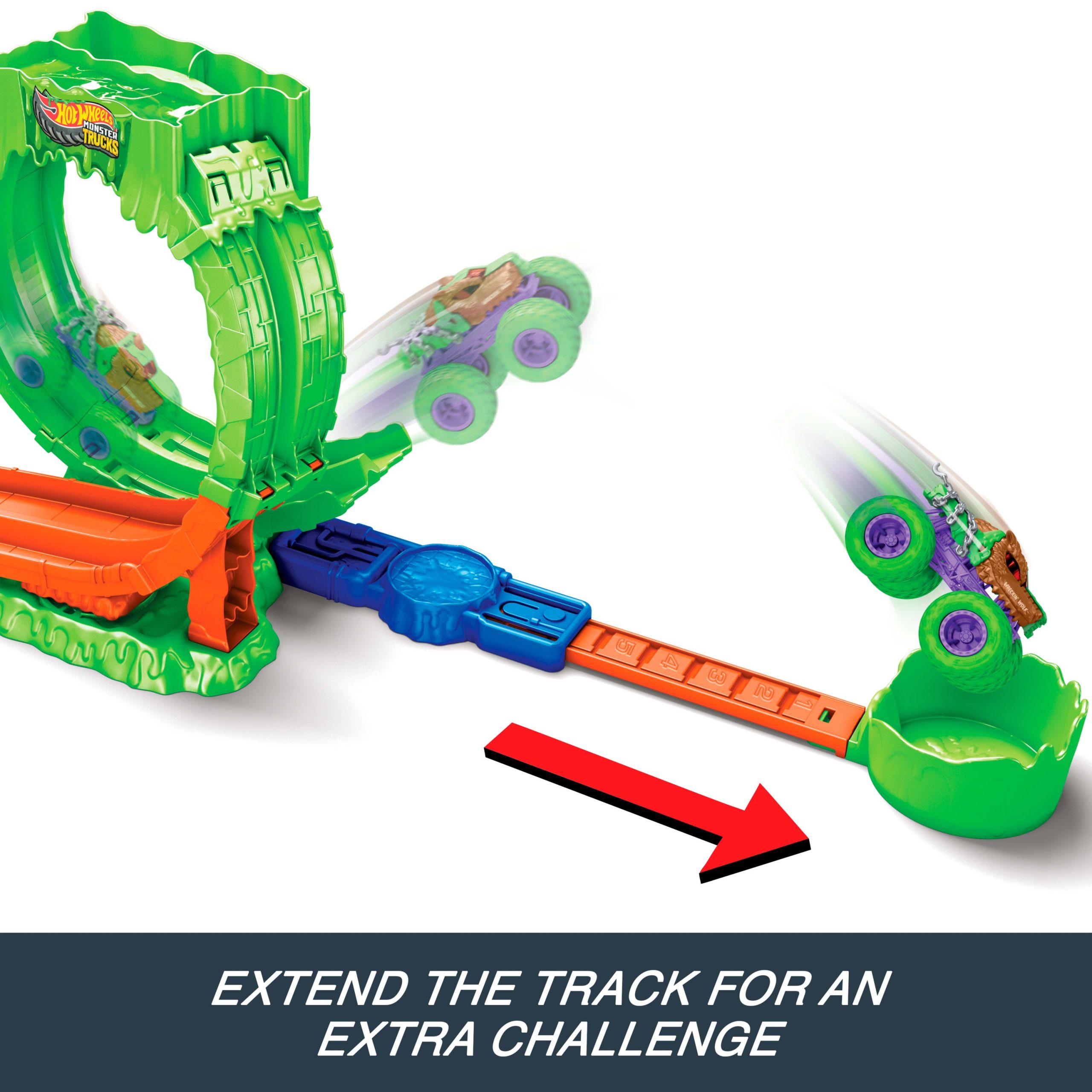 Hot Wheels Monster Trucks Mutant Chaos Loop Challenge Playset - Image 5